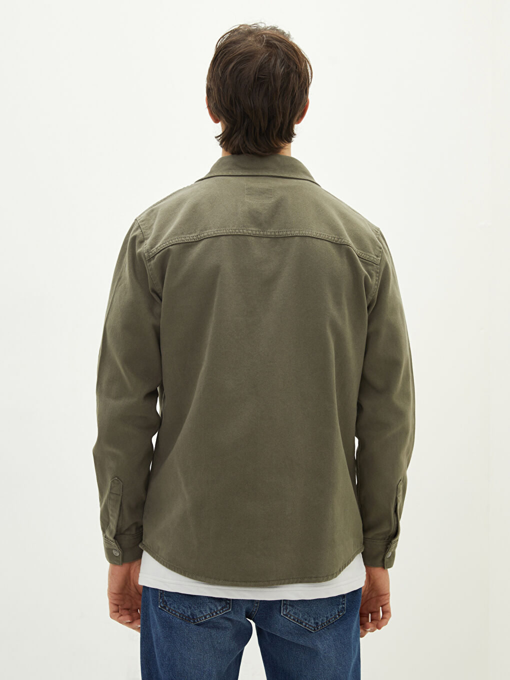 جاكيت جينز رجالي بقصة عادية-4