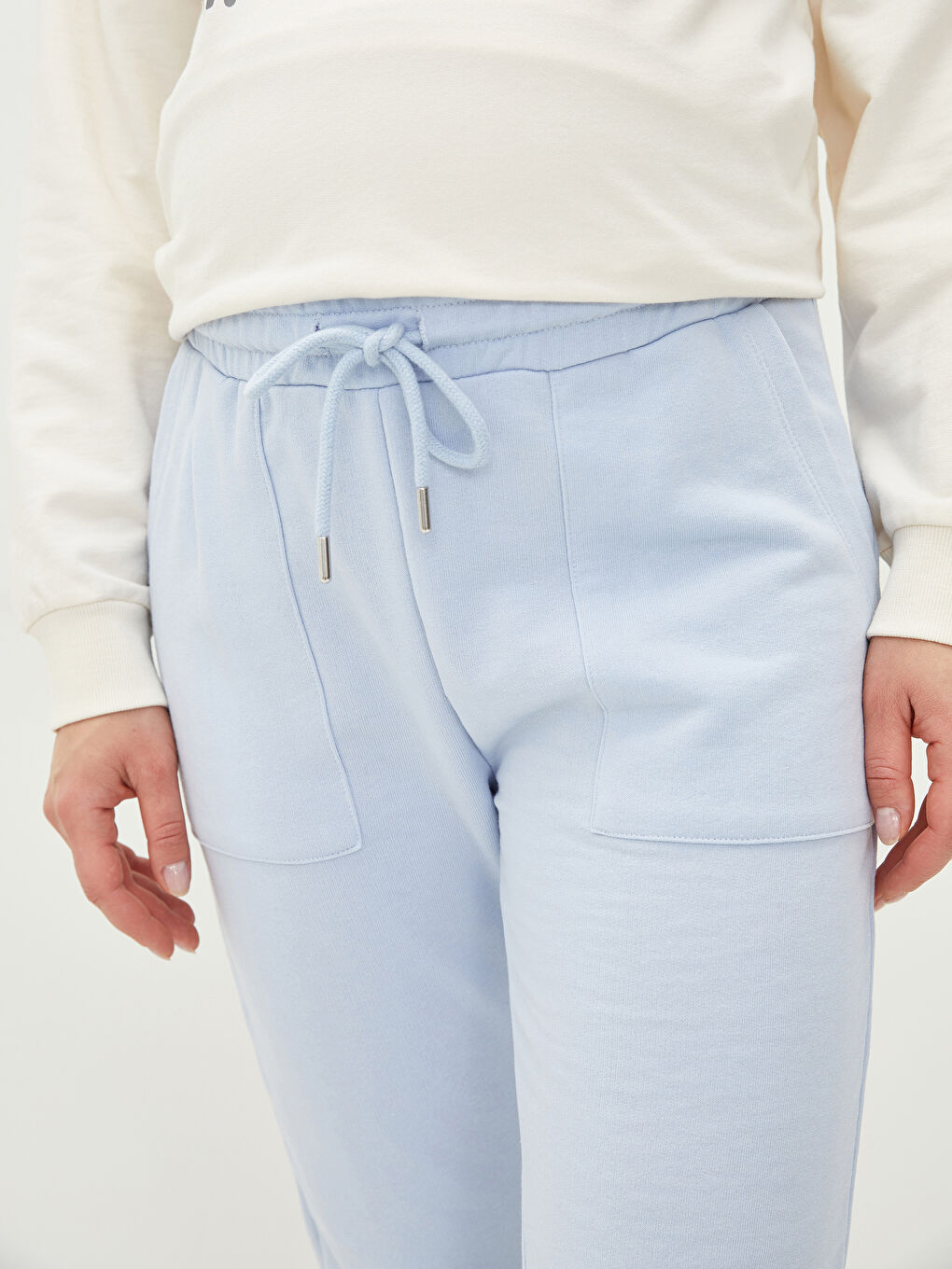 LCWAIKIKI Maternity Jogginghose für die Schwangerschaft mit elastischem Bund und Schnürung -W1JO83Z8-FWA