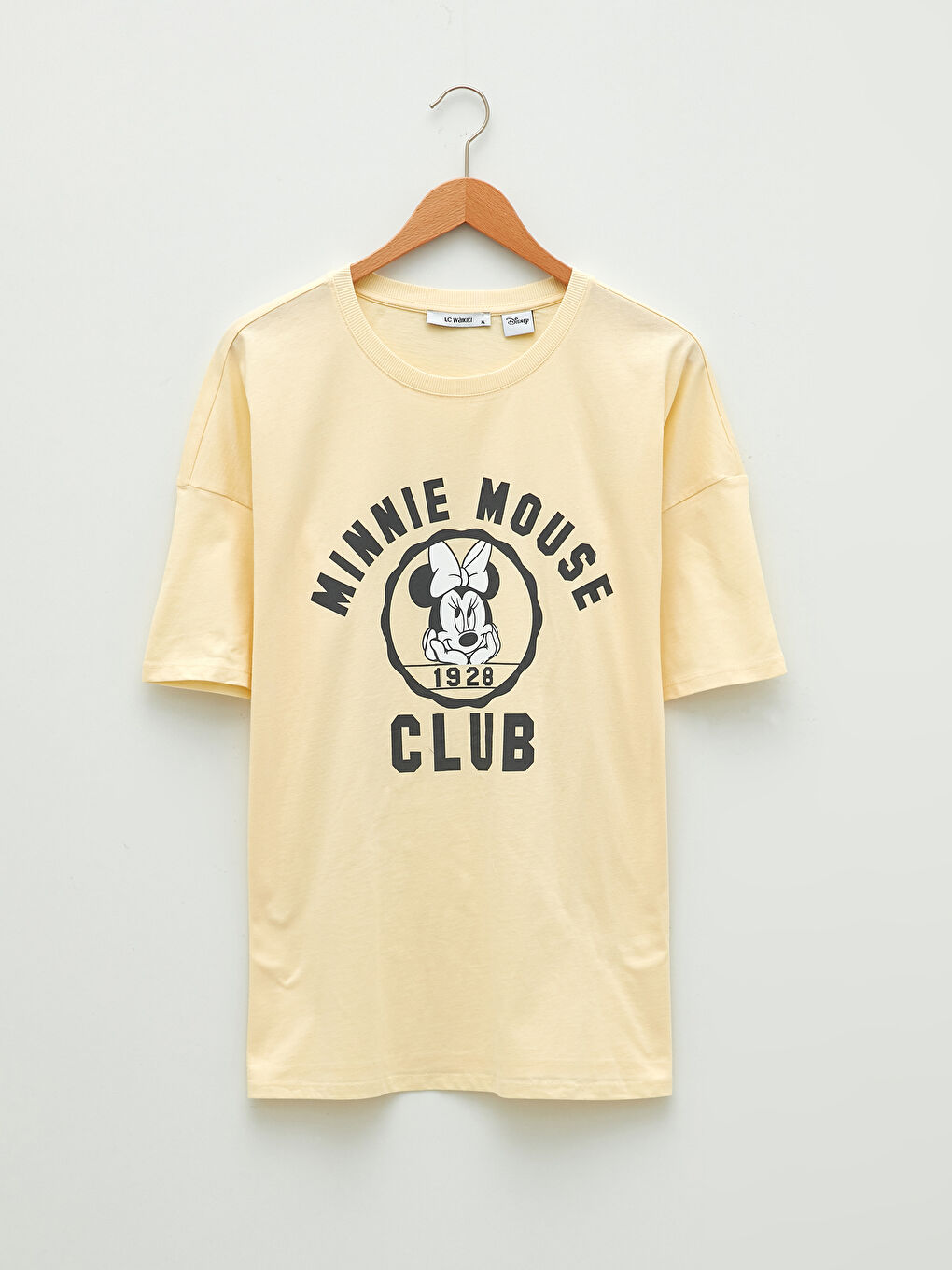 LC WAIKIKI Plus Size Crew Neck Minnie Mouse Printed Short Sleeve Cotton Women's T-Shirt -W1JP12Z8-FSF