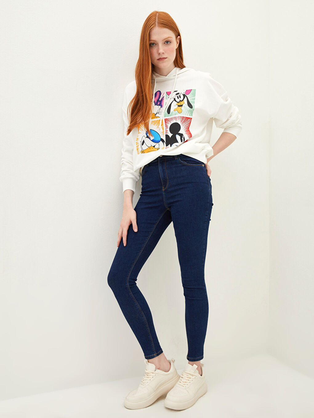 İndigo Yüksek Bel Jüpiter Süper Skinny Fit Kadın Jean Pantolon