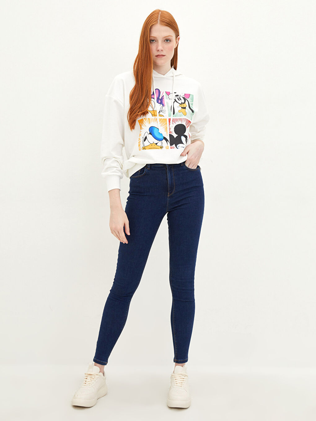 İndigo Yüksek Bel Jüpiter Süper Skinny Fit Kadın Jean Pantolon-1