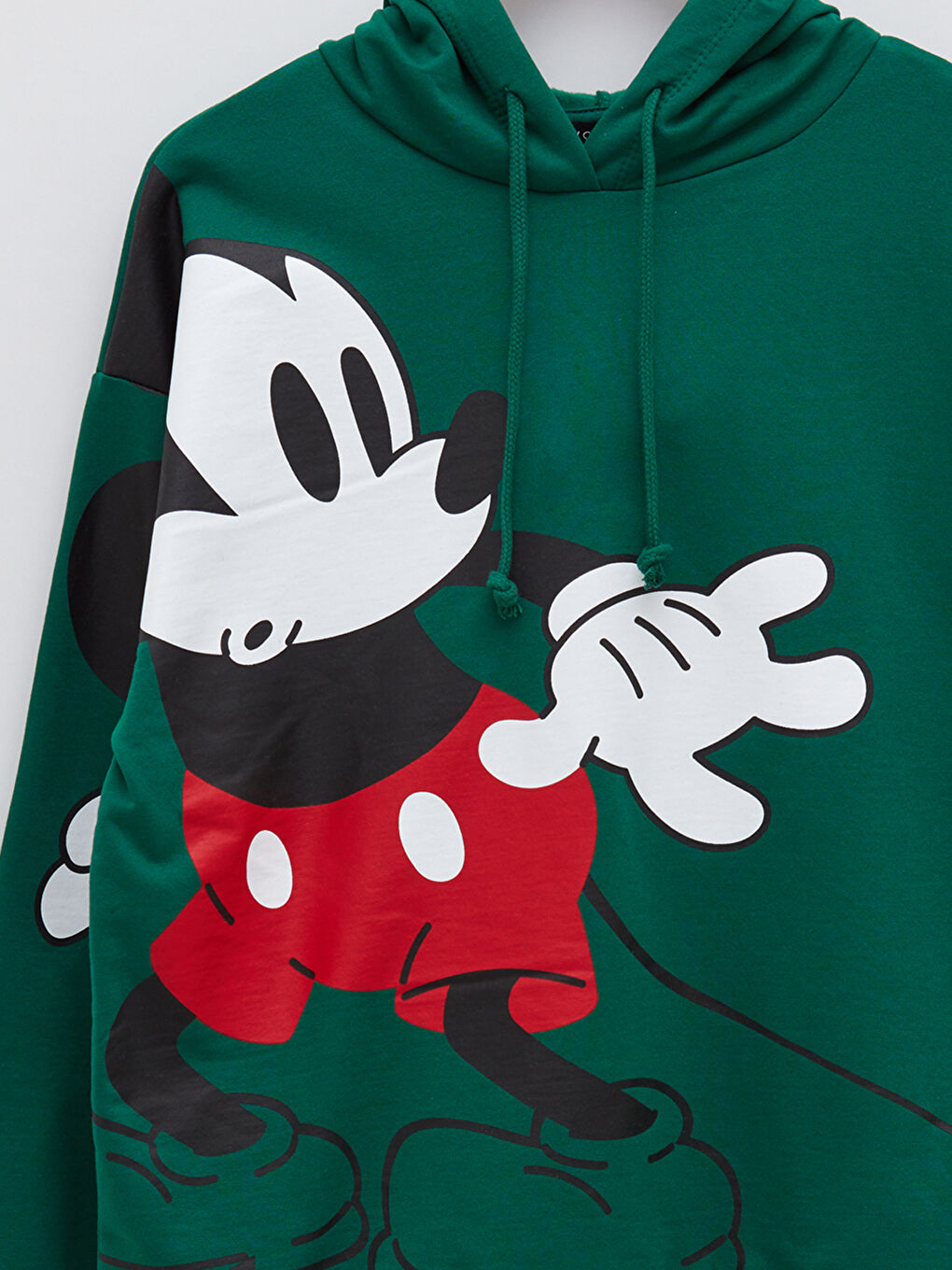 LCW Vision Hooded Mickey Mouse Printed Long Sleeve Women's Sweatshirt -W1JS42Z8-HFR