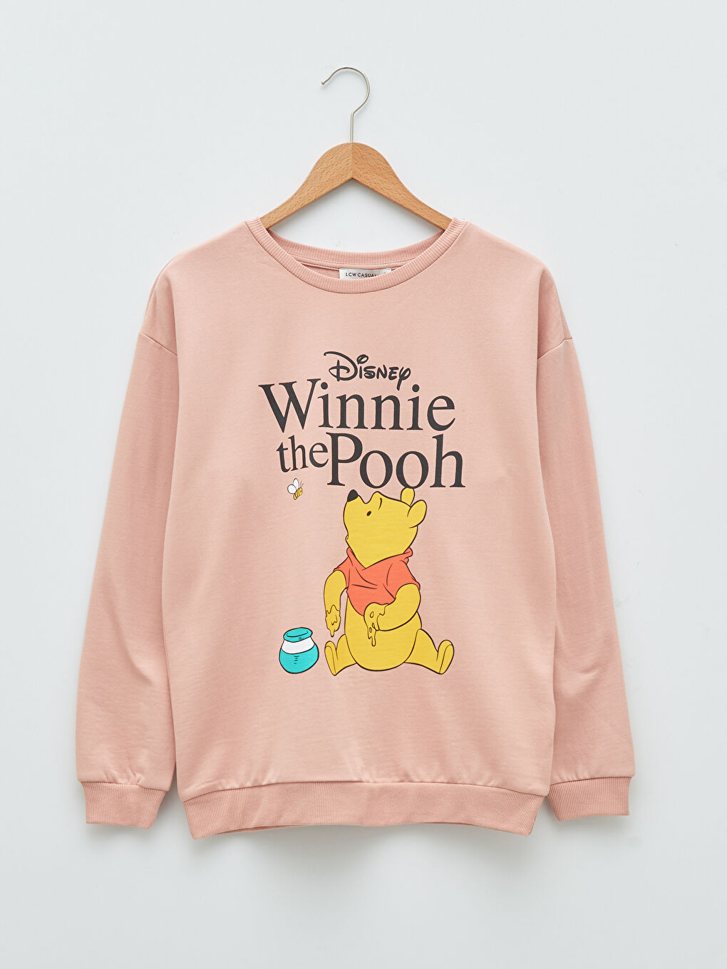LCW Vision Crew Neck Winnie the Pooh Printed Long Sleeve Women's Sweatshirt -W1JS49Z8-FLK
