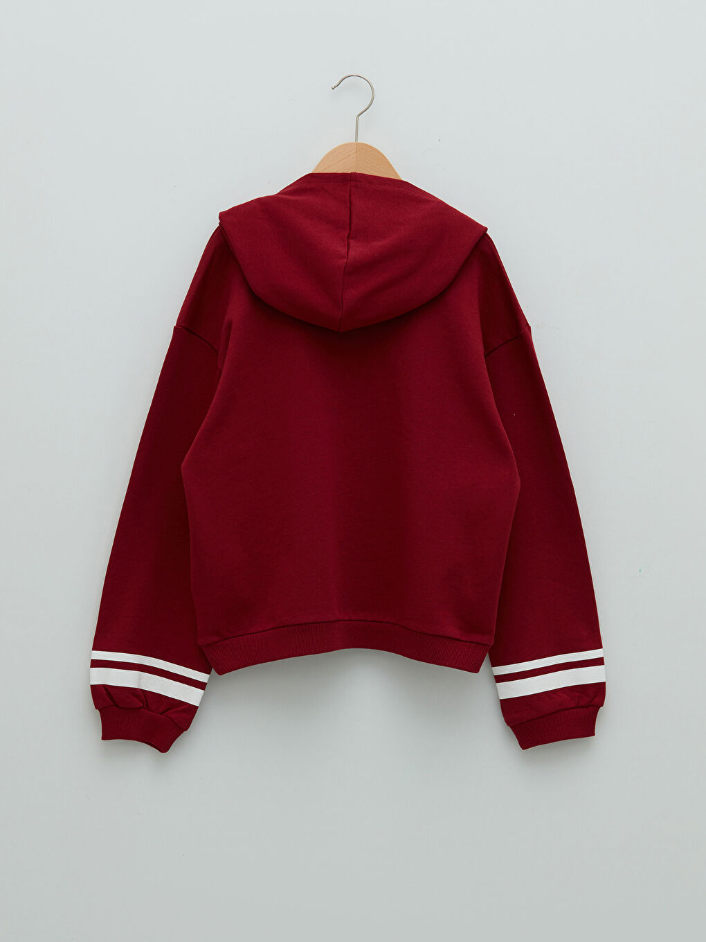 LCW Kids Bordo Kapüşonlu Harry Potter Baskılı Uzun Kollu Kız Çocuk Sweatshirt - 1