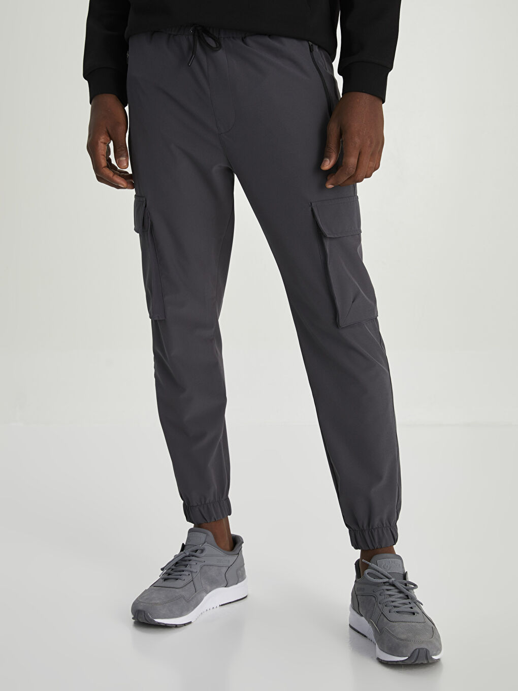 XSIDE ACTIVE Antrasit Slim Fit Erkek Jogger Eşofman Altı - 3