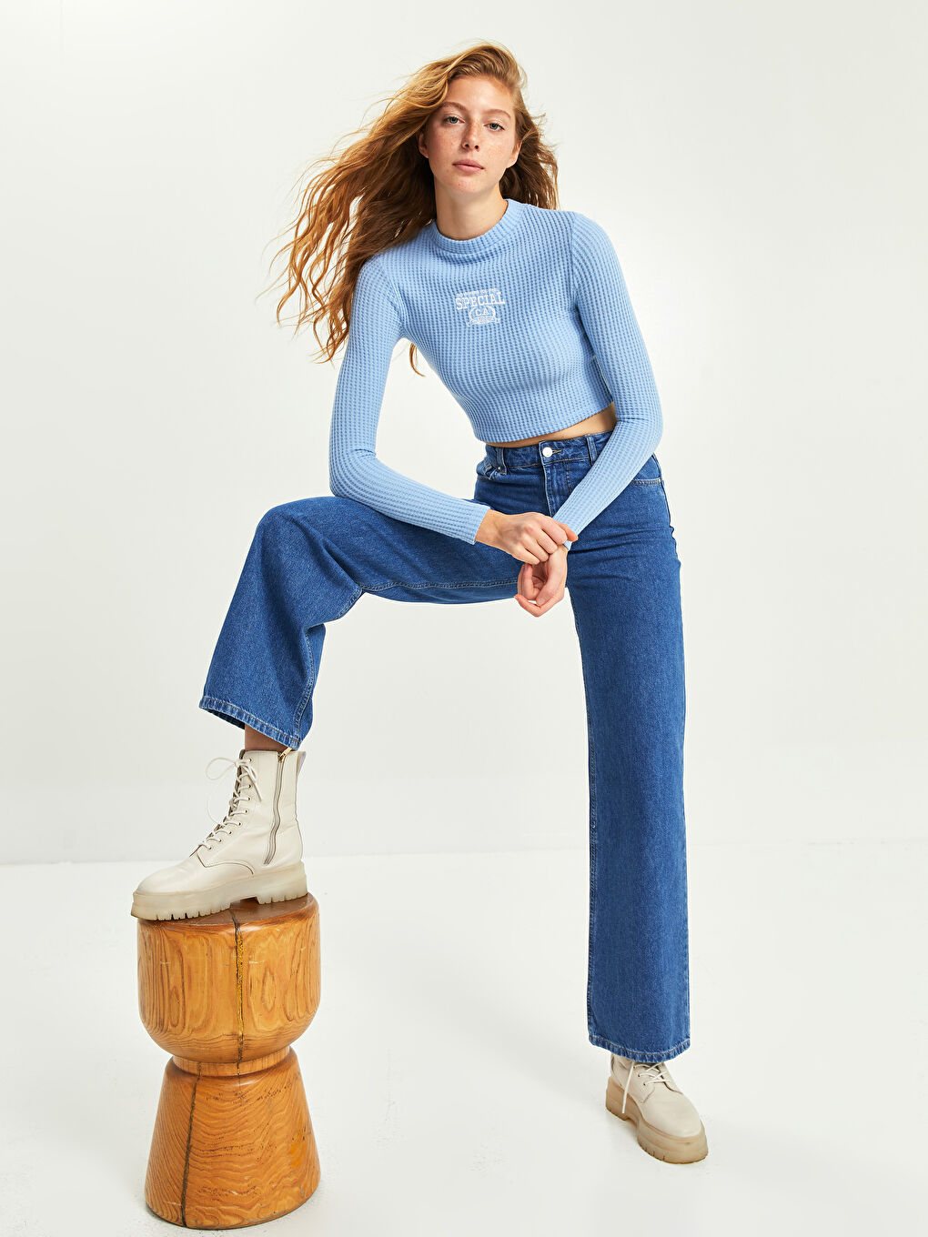Wideleg Women's Jeans-3