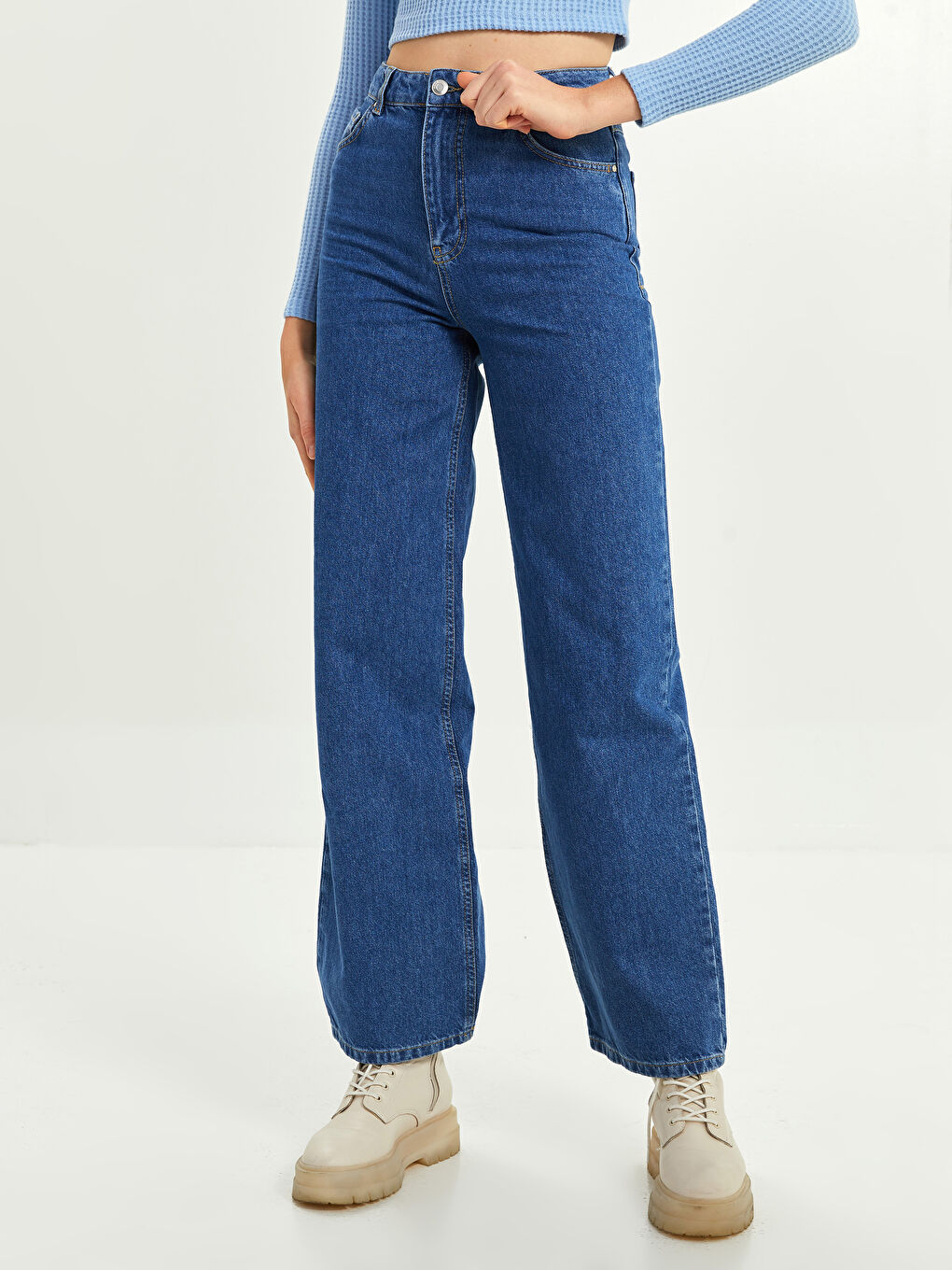 Wideleg Women's Jeans-5