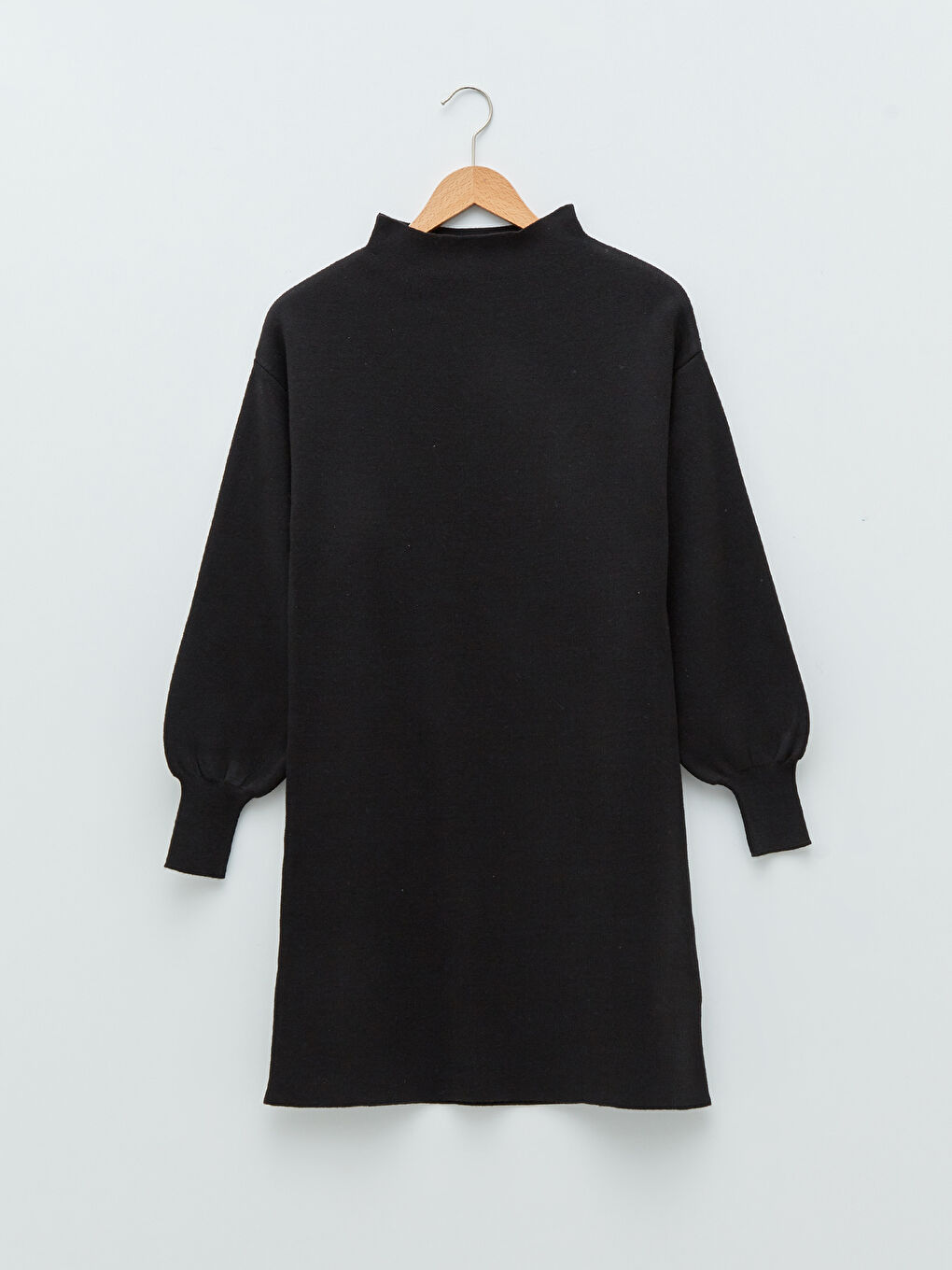 LCW Vision Funnel Neck Plain Long Sleeve Women's Knitwear Dress -W1JT81Z8-CVL