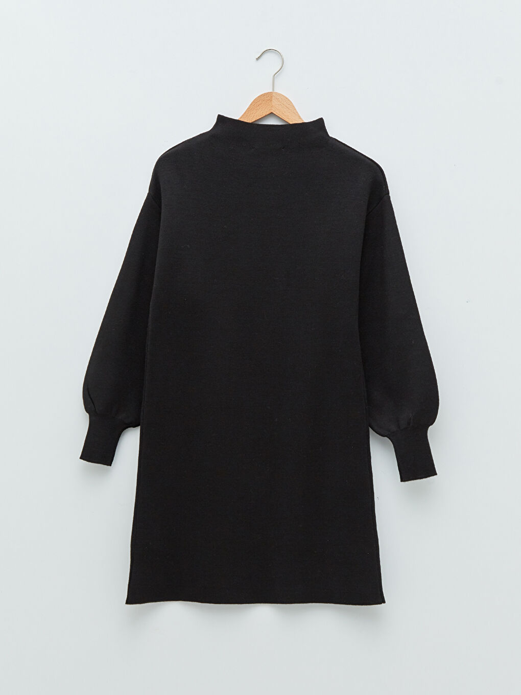 LCW Vision Funnel Neck Plain Long Sleeve Women's Knitwear Dress -W1JT81Z8-CVL