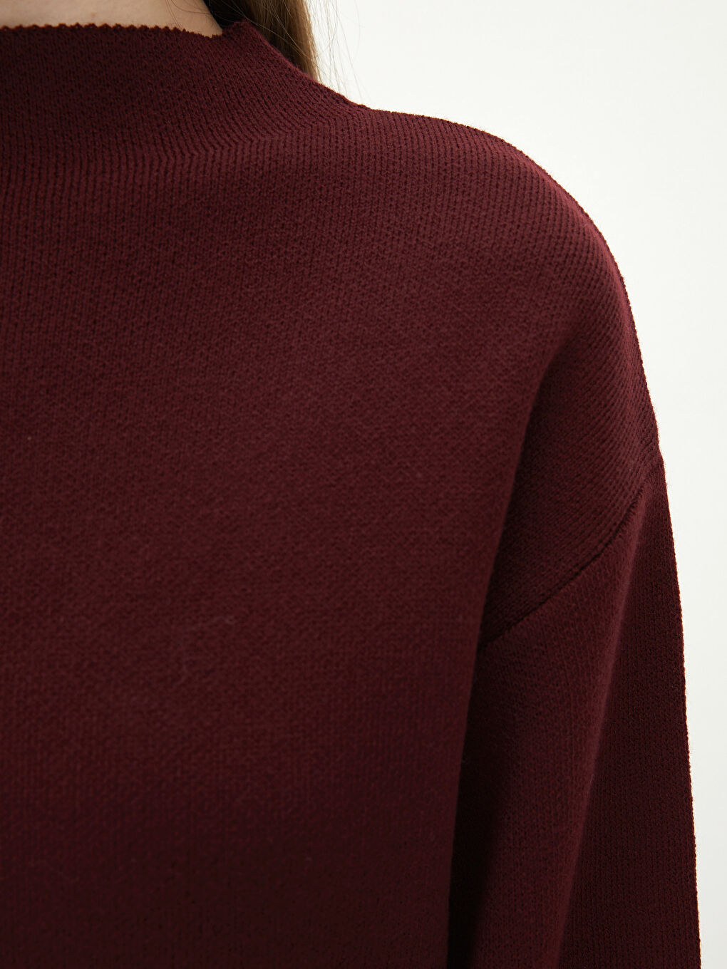 LCW Vision Trichterkragen Damen Strickpullover -W1JU00Z8-R3J