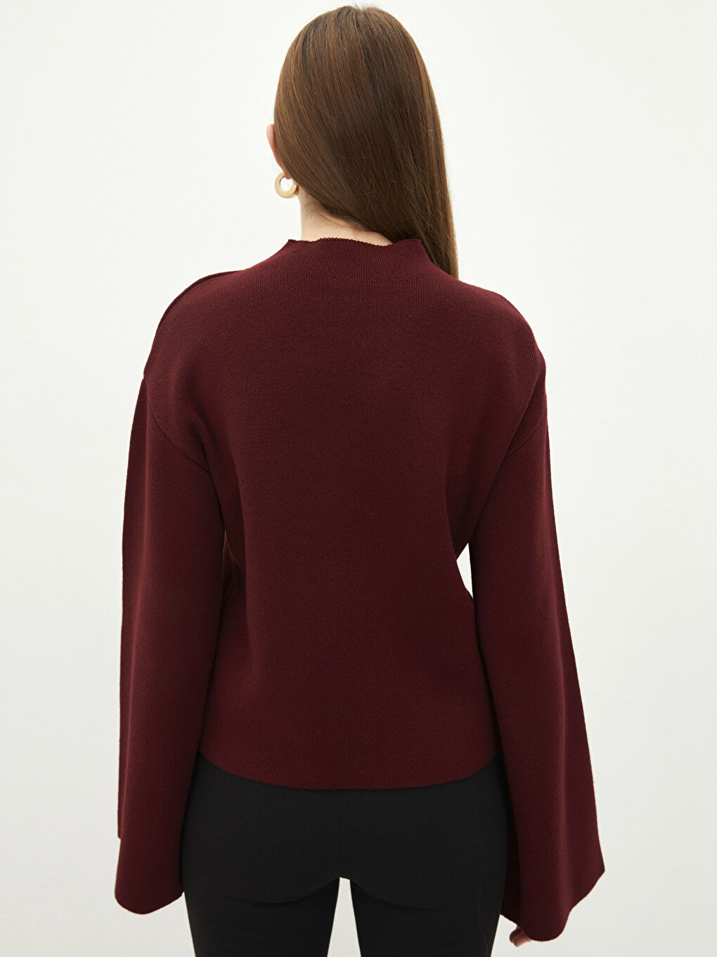 LCW Vision Trichterkragen Damen Strickpullover -W1JU00Z8-R3J