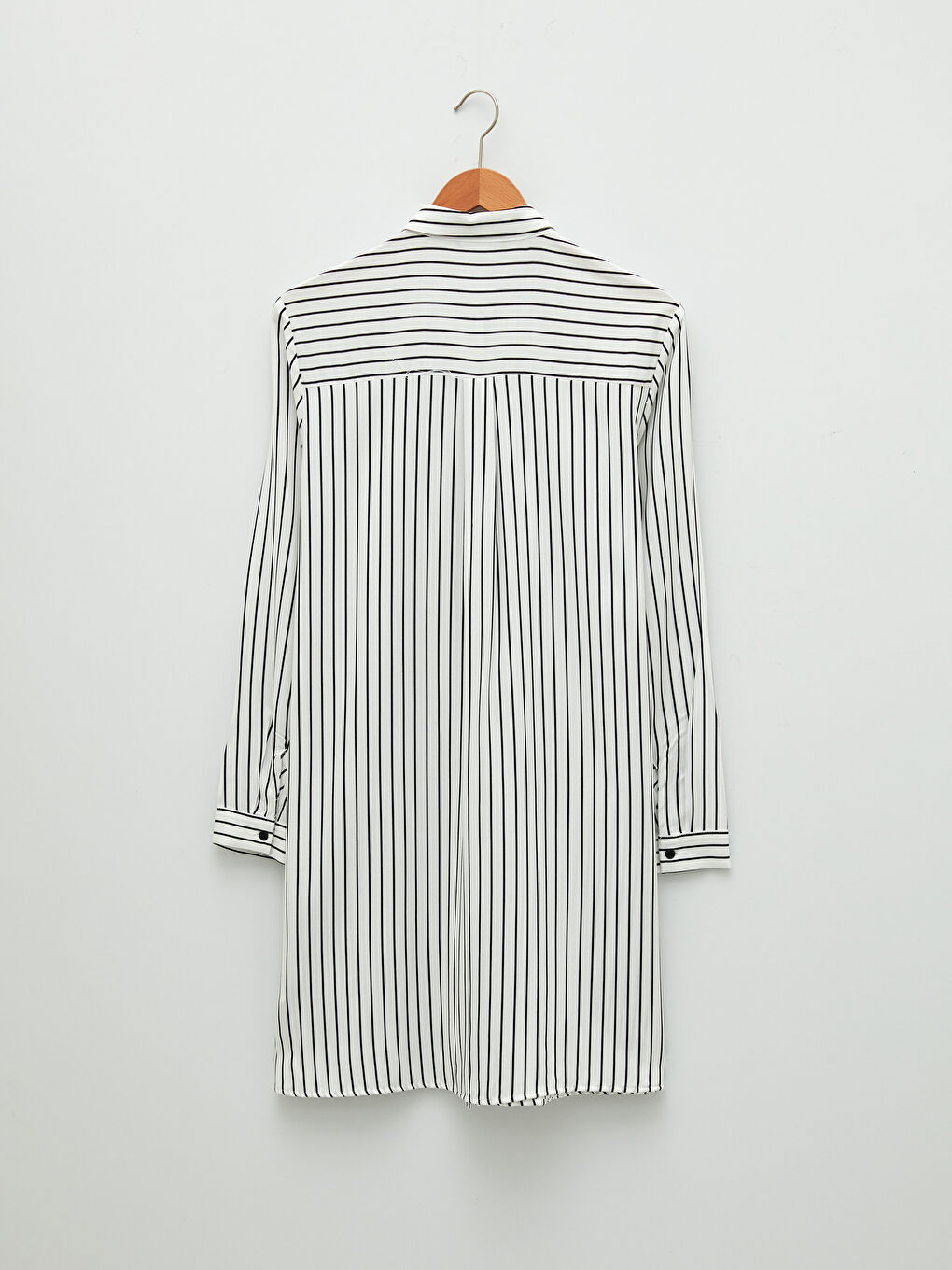 قميص تونيك مخطط كم طويل فيسكوز للسيدات-6