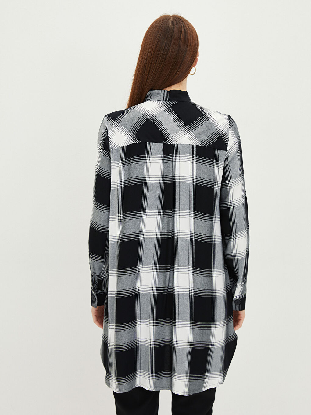 تونیکی یه‌خه‌ی سوننەتی چوارخانە قۆڵ درێژ تویل بۆ ژنان-3