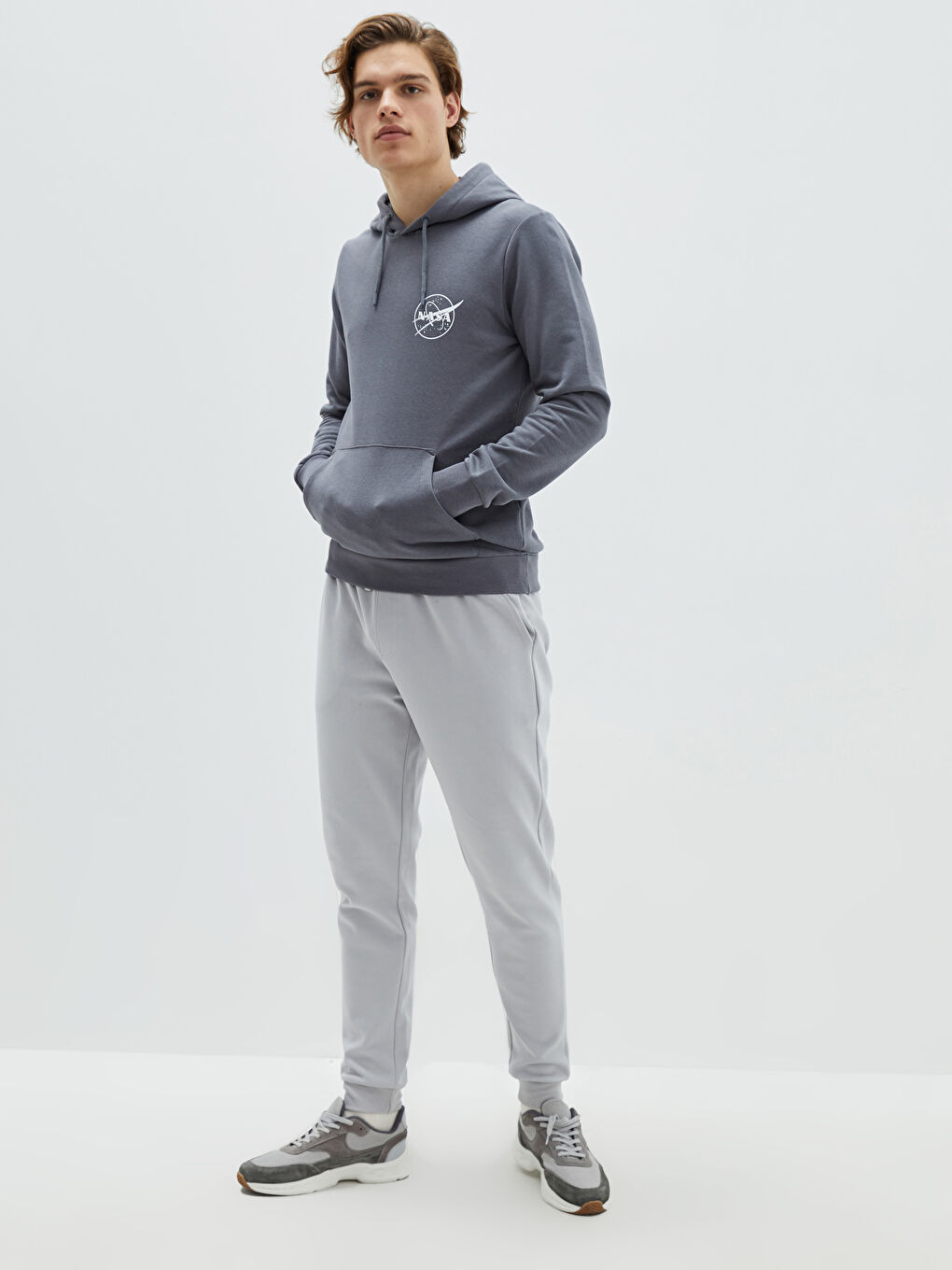 XSIDE Long Sleeve NASA Printed Men's Thick Hoodie -W1JU46Z8-H0M