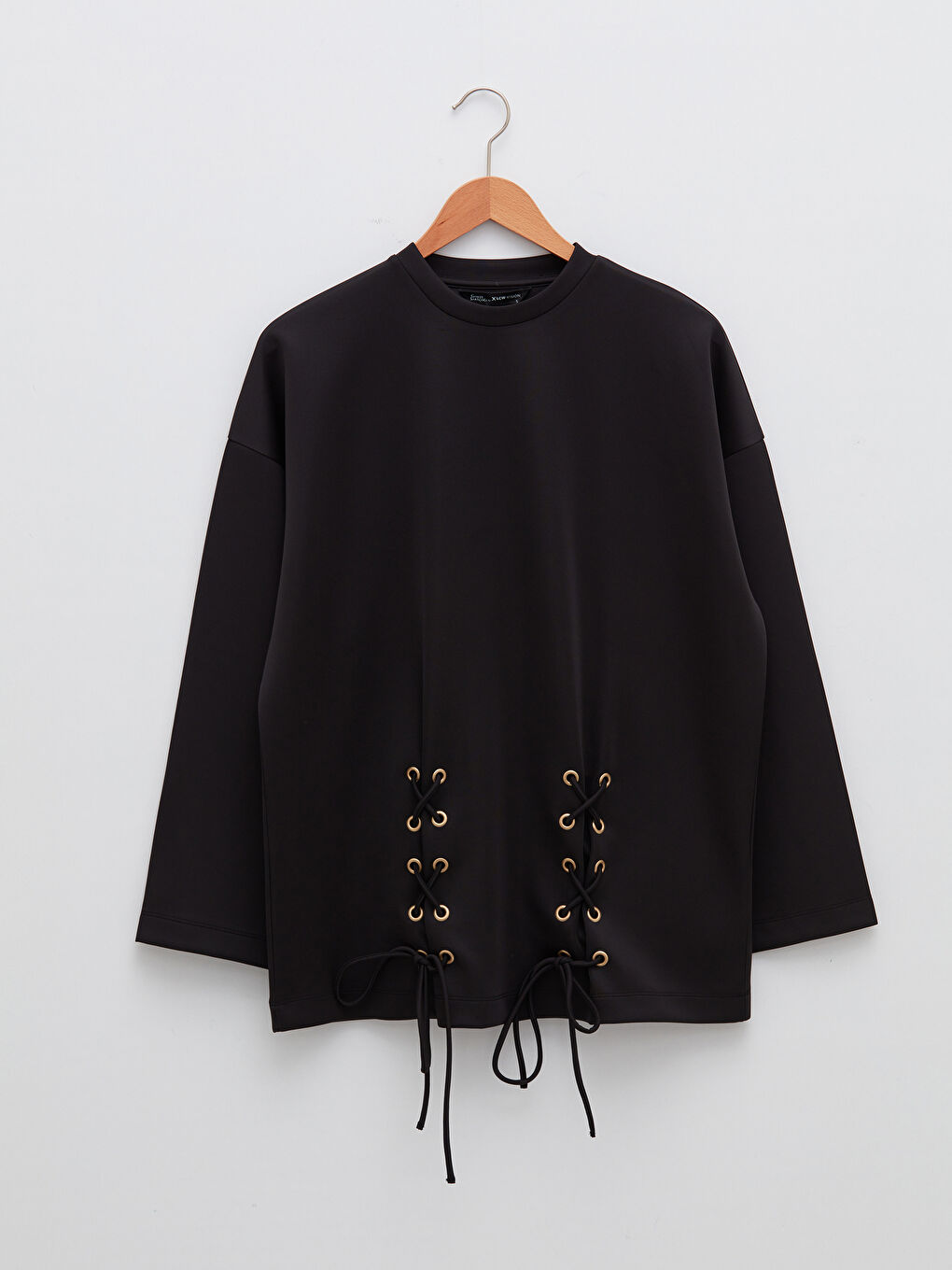 LCW Vision GAMZE SARAÇOĞLU X LCW VISION DAMEN SWEATSHIRT - FAHRRADKRAGEN VOGELAUGEN-DETAIL LANGARM -W1JU51Z8-CVL