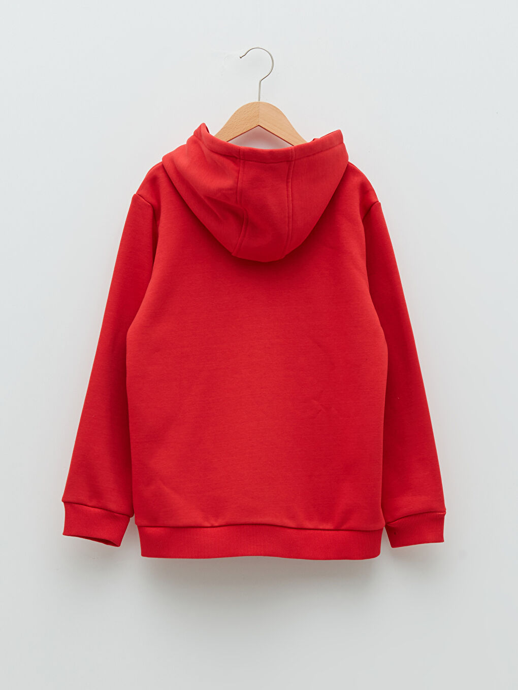 SOUTHBLUE Kırmızı Kapüşonlu Nakış Detaylı Uzun Kollu Kız Çocuk Sweatshirt - 1