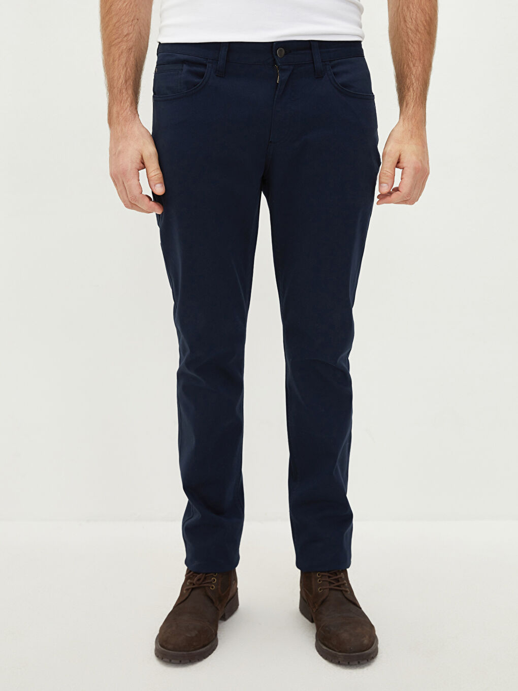 Lacivert Slim Fit Erkek Pantolon-3