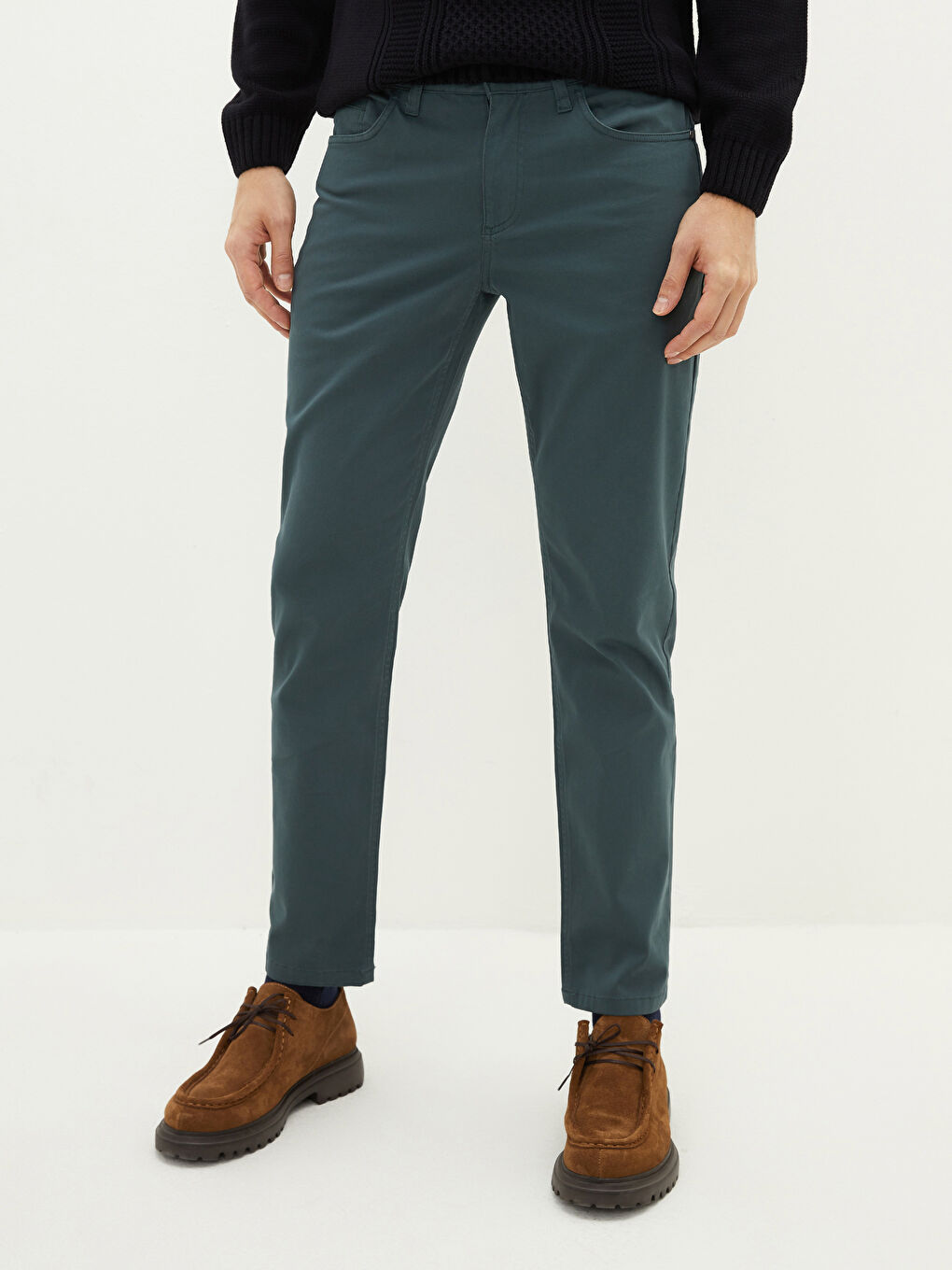 SOUTHBLUE Mat Yeşil Slim Fit Erkek Pantolon - 3