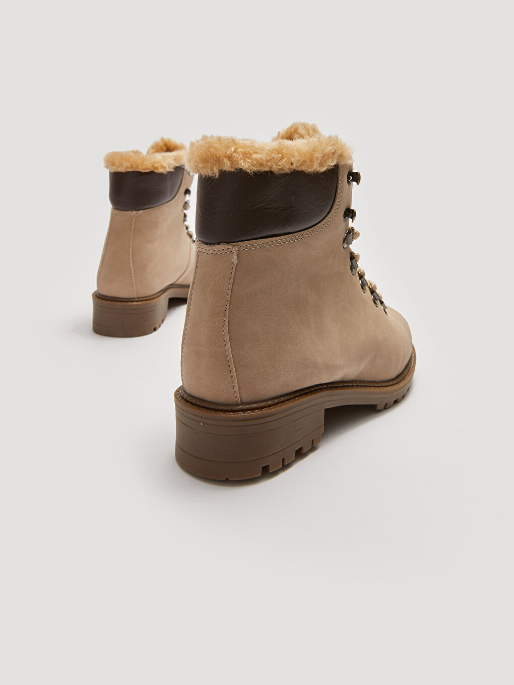 Leather Look Thick Sole Women's Snow Boots-4