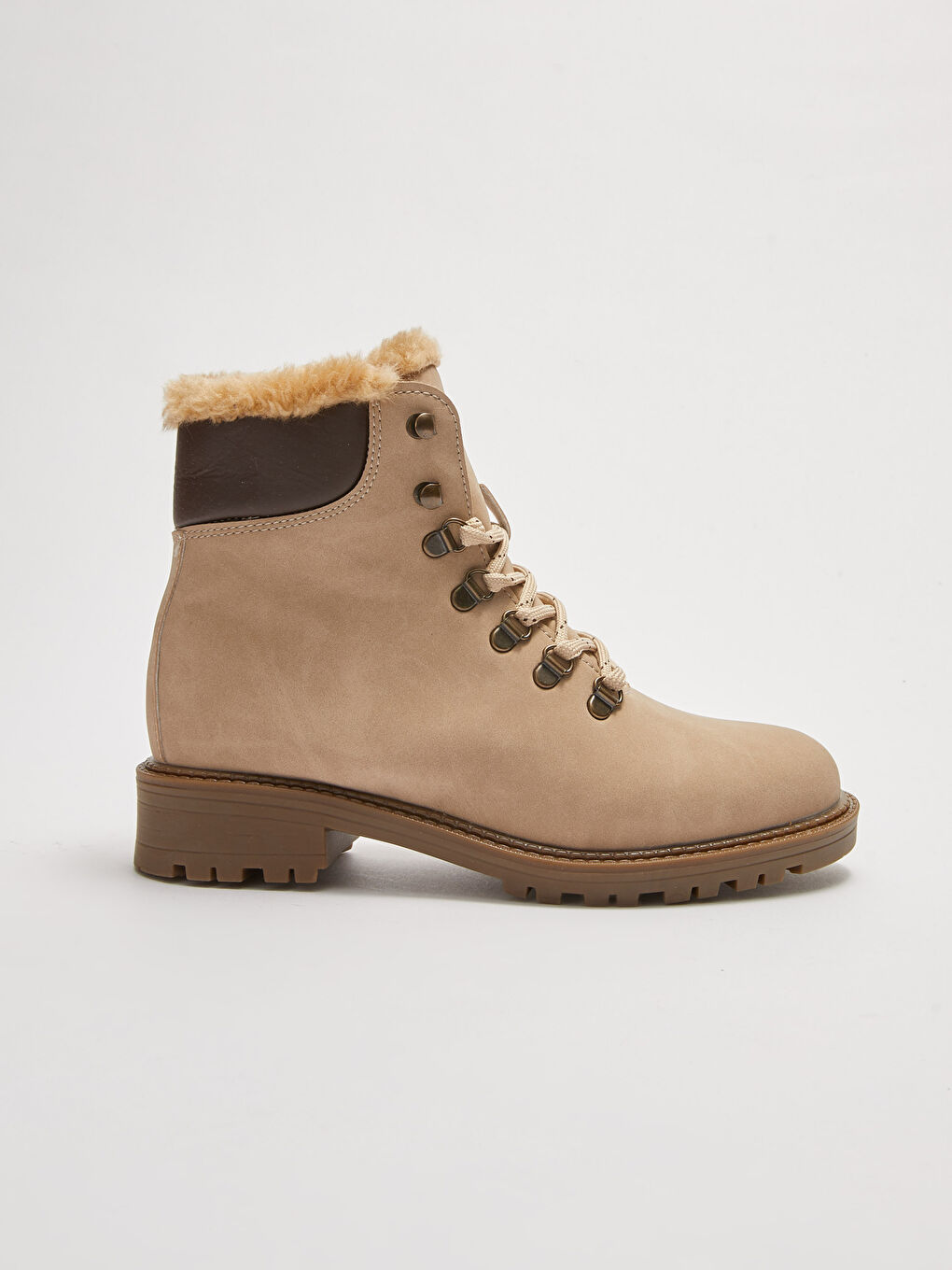 Leather Look Thick Sole Women's Snow Boots-1