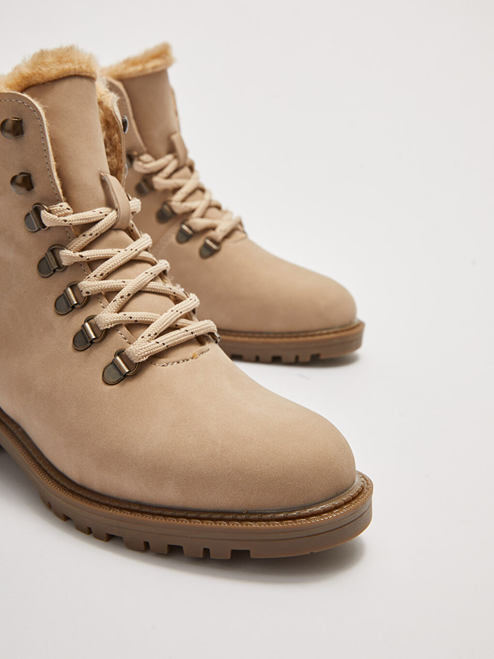 Leather Look Thick Sole Women's Snow Boots-2