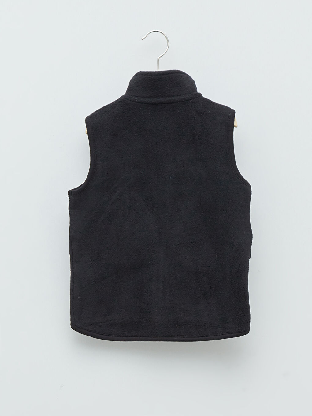 Vestă cu fermoar din polar pentru băieți bebeluși cu guler tip pâlnie-1