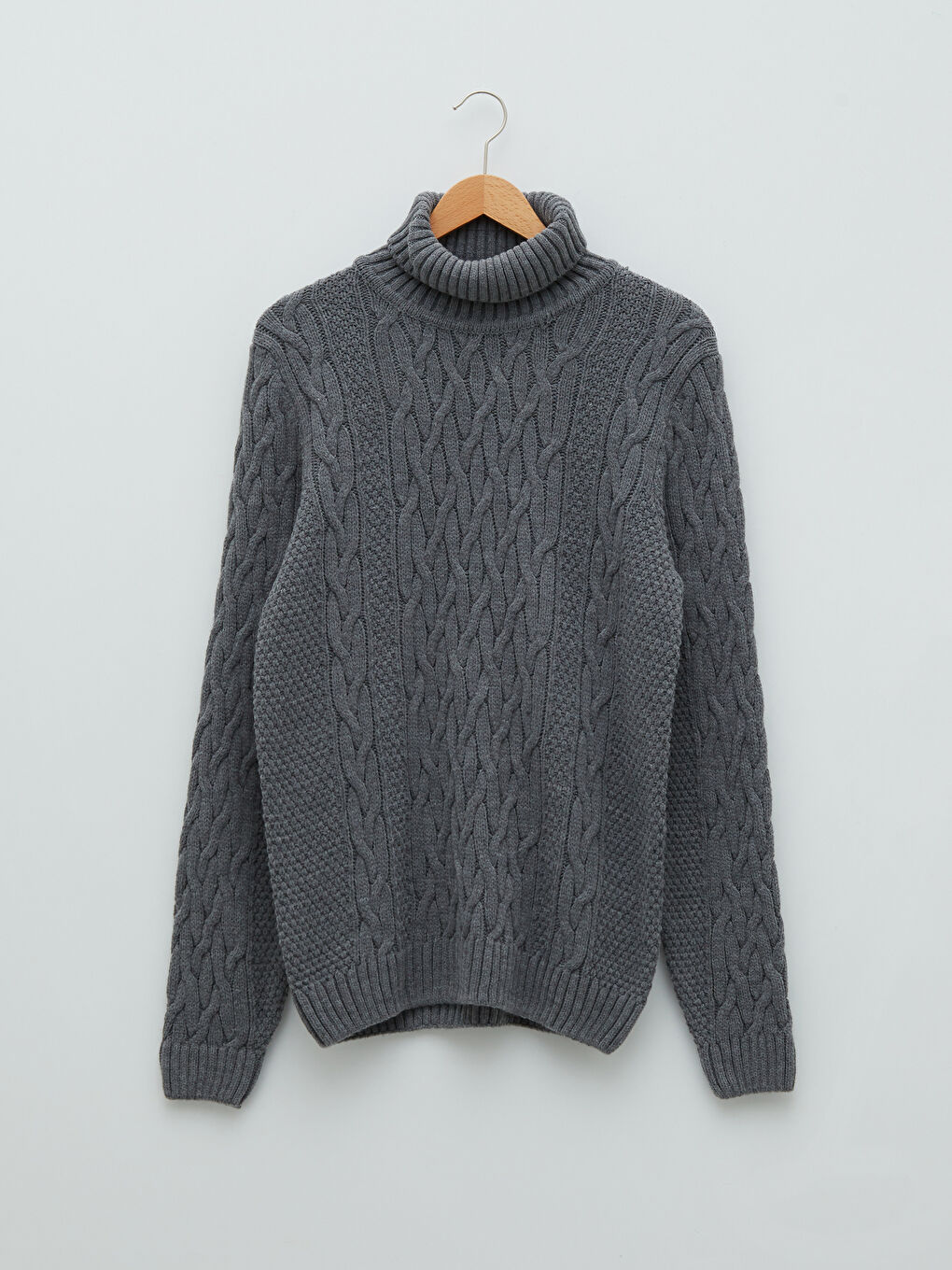 SOUTHBLUE Rollkragen Langarm Selbstgemustert Herren Strickpullover -W1JV44Z8-GYS