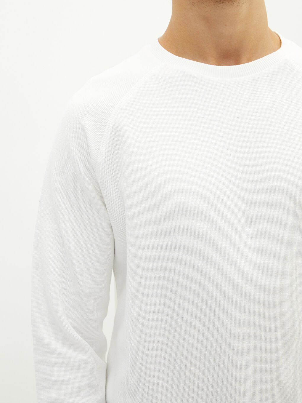 Crew Neck Long Sleeve Men's Sweatshirt-5