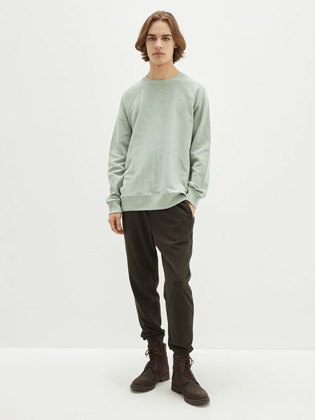 XSIDE Mann GRÜN Sweatshirt -W1JV64Z8-R5J