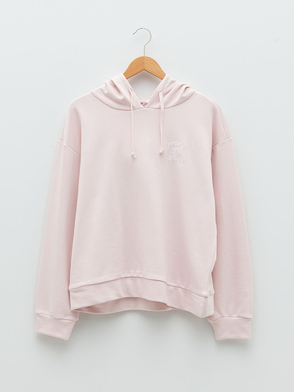 Hooded Embroidered Long Sleeve Women's Sweatshirt-5