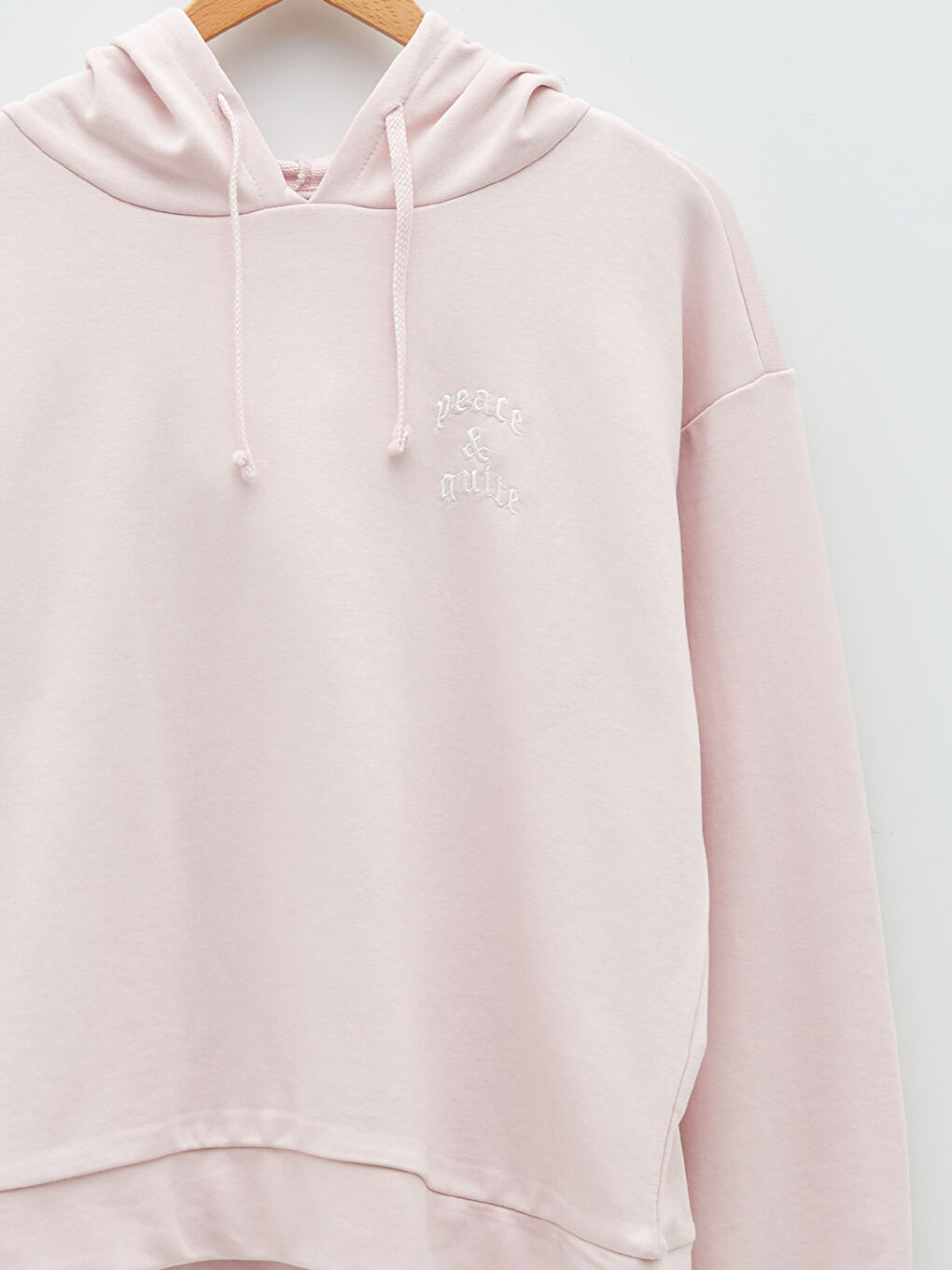 Hooded Embroidered Long Sleeve Women's Sweatshirt-7