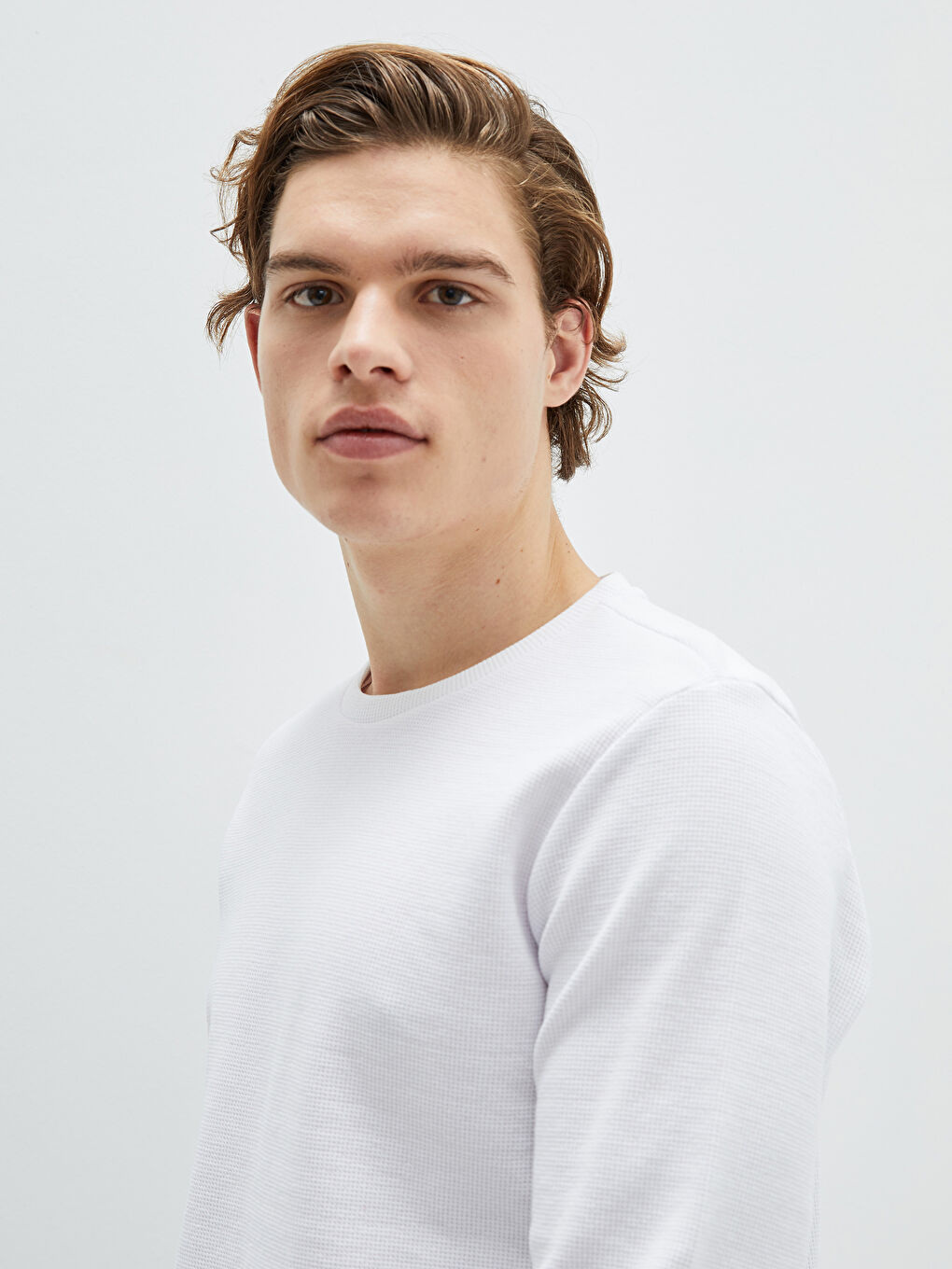 Crew Neck Long Sleeve Men's Sweatshirt-2