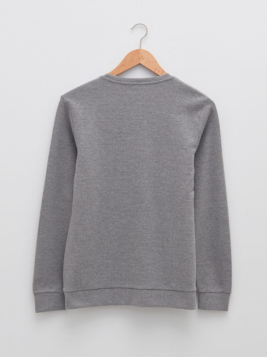 Rundhalsausschnitt Langarm Herren-Sweatshirt-6