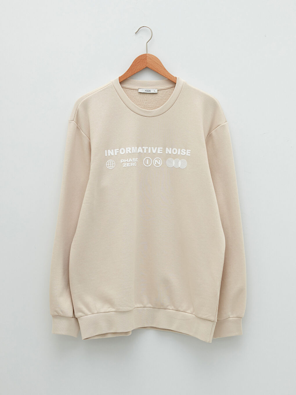 Rundhalsausschnitt Langarm Bedrucktes Herren-Sweatshirt-5