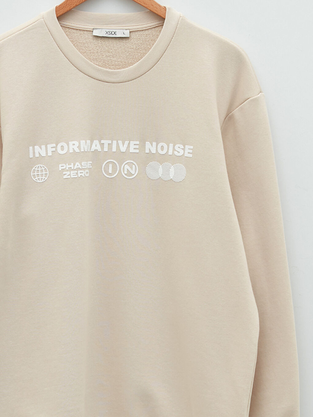 Rundhalsausschnitt Langarm Bedrucktes Herren-Sweatshirt-7