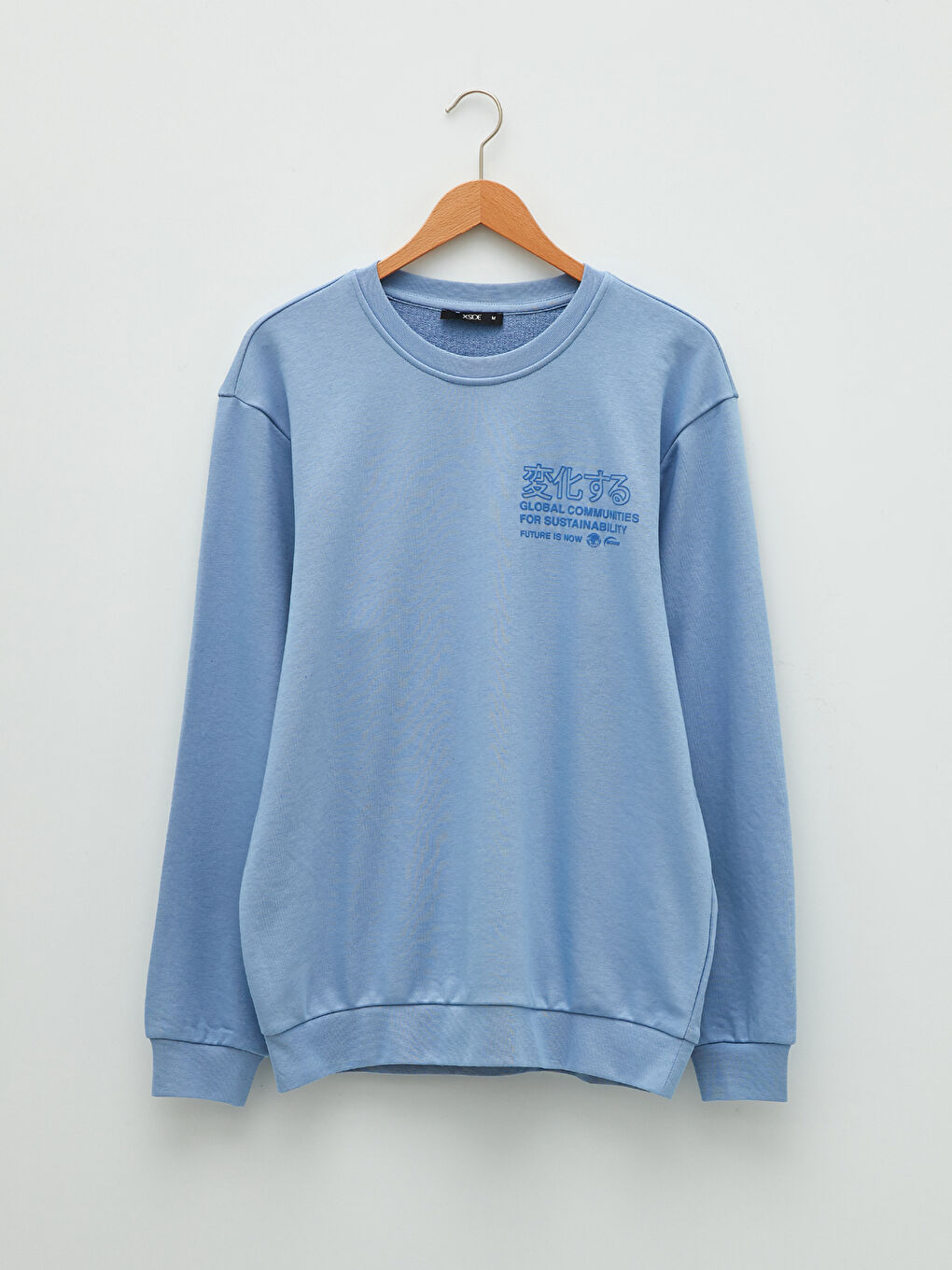 Crew Neck Long Sleeve Printed Men's Sweatshirt-5