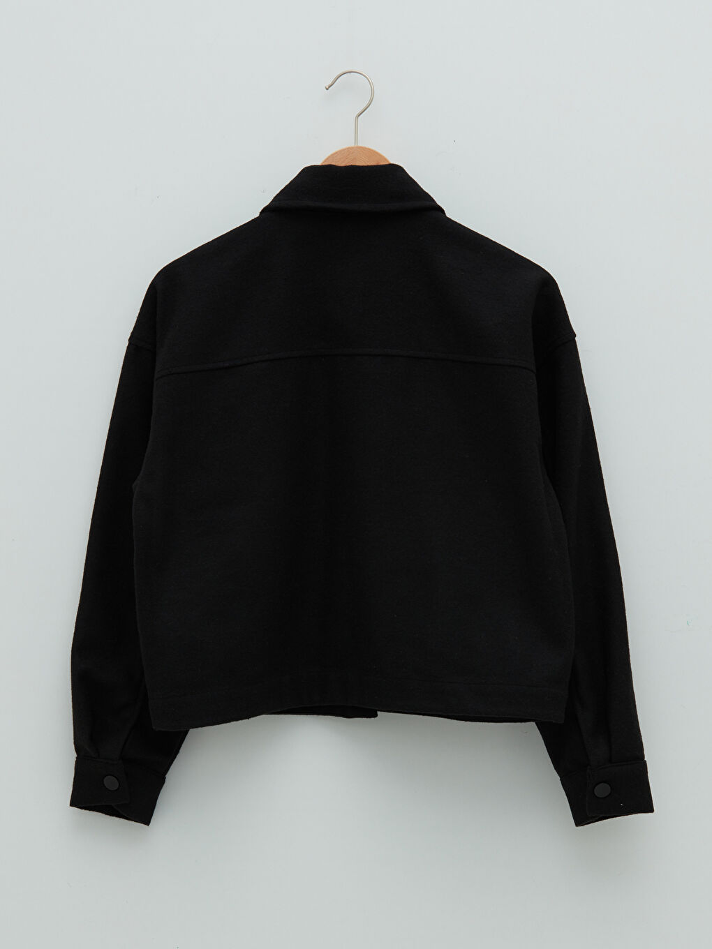 Shirt Collar Straight Long Sleeve Women's Cachet Jacket-6