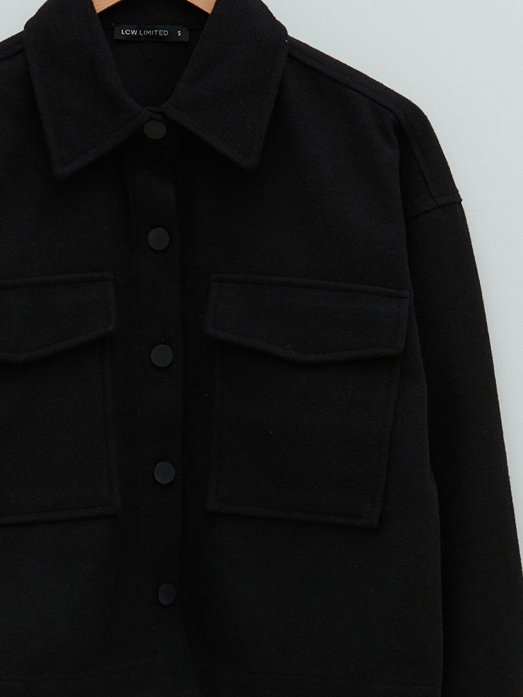 Shirt Collar Straight Long Sleeve Women's Cachet Jacket-7