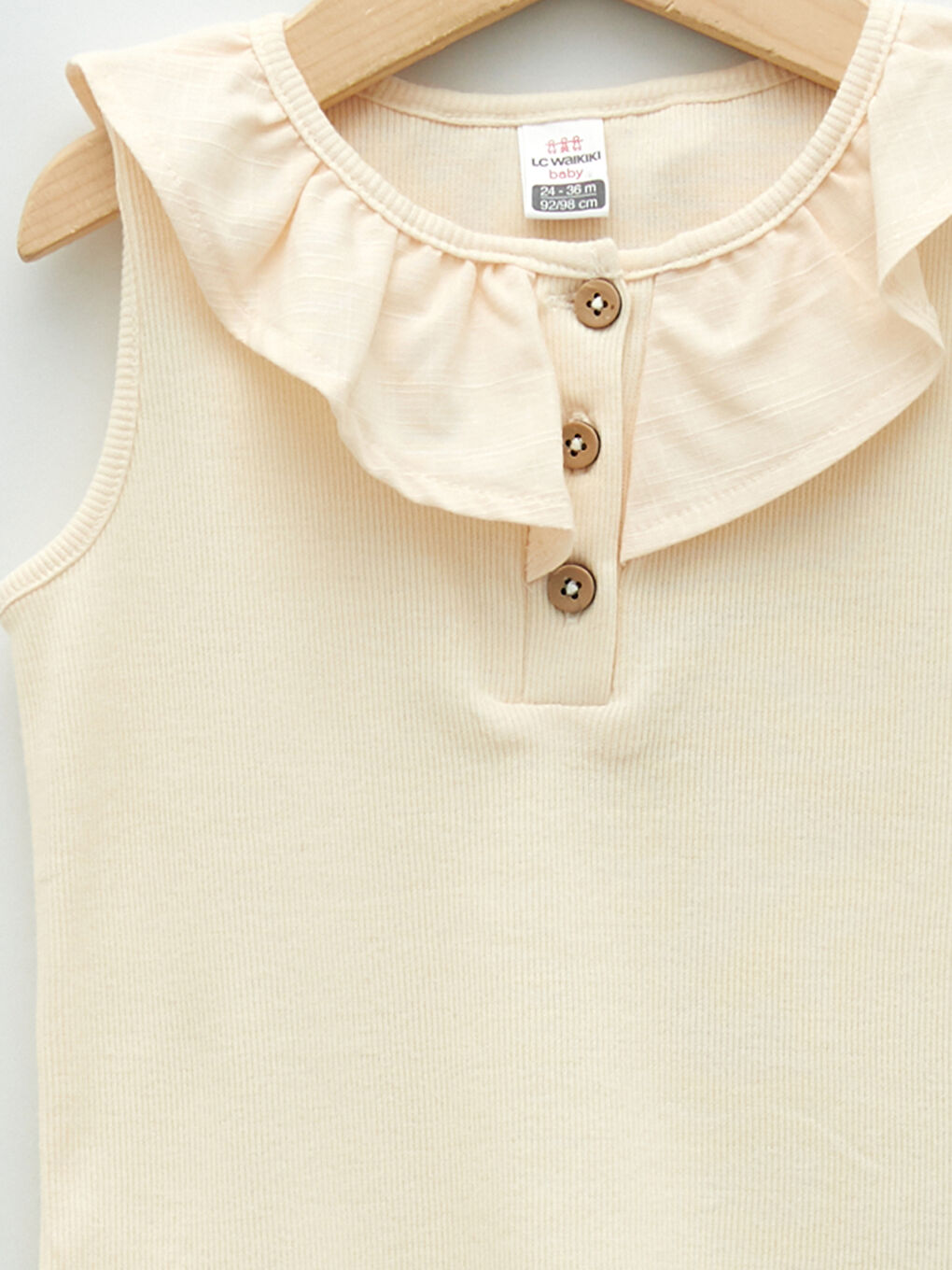 LCW baby Rundhalsausschnitt Basic Baumwolle Baby Mädchen Tanktop -W1K015Z1-FDP