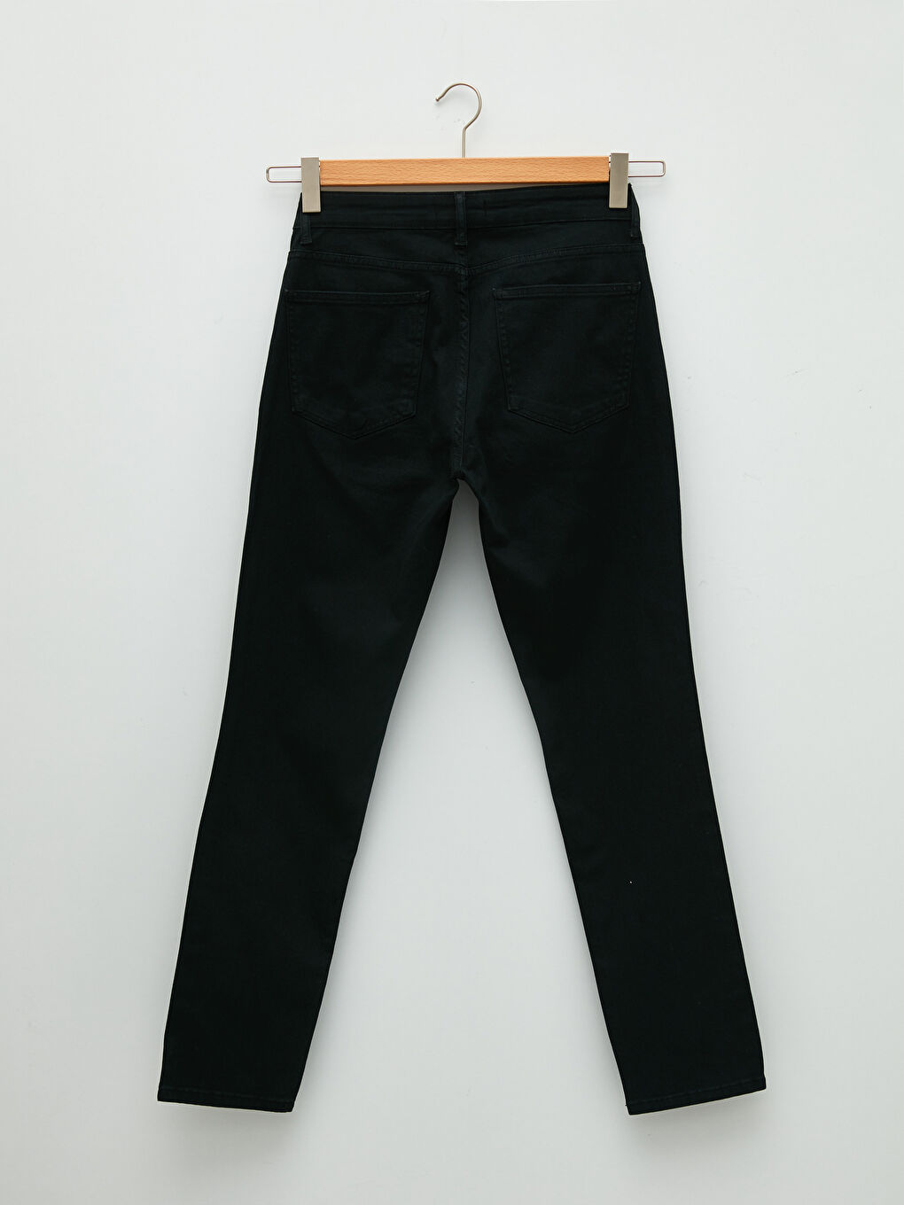 Siyah Slim Fit Gabardin Erkek Pantolon-7