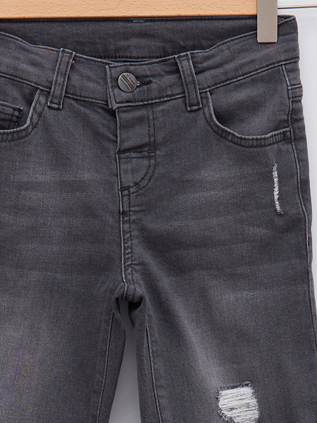 Short en jean garçon en coton-2