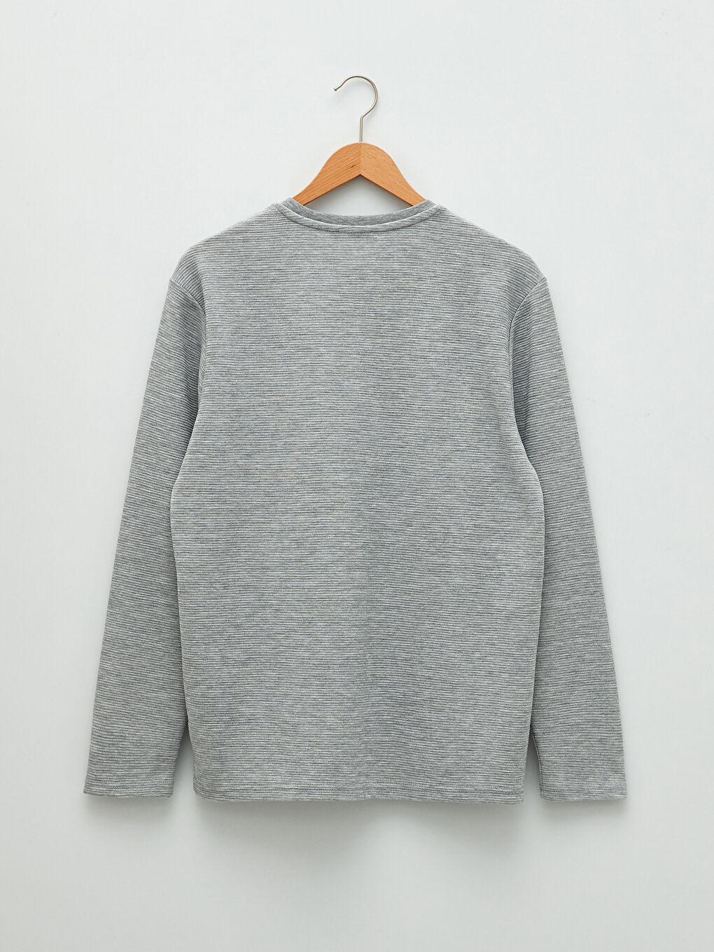 Gri Standart Kalıp Erkek Pijama Takımı-7