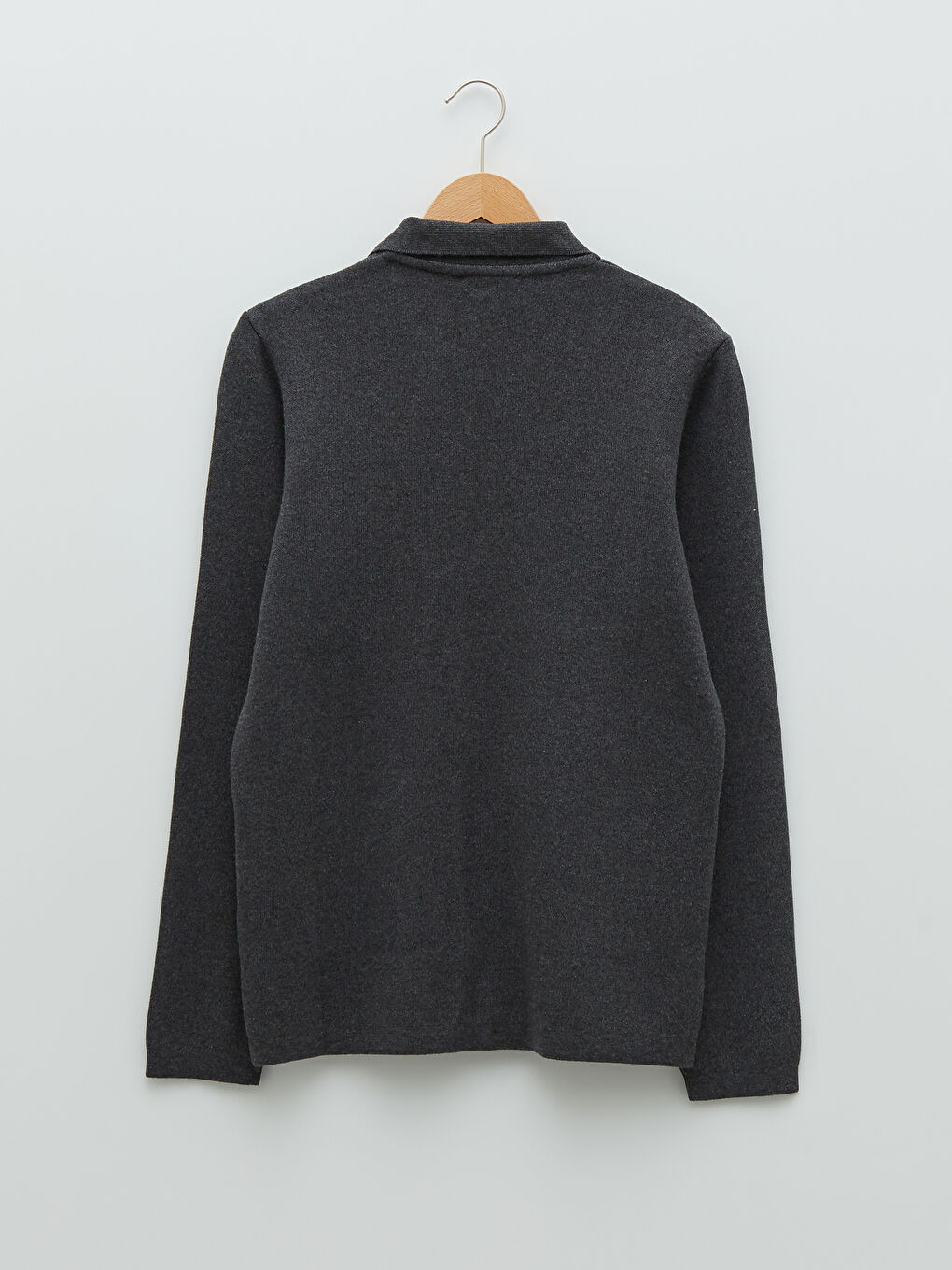 Comfortable Fit Polo Collar Long Sleeved Men's Knitwear Cardigan-6