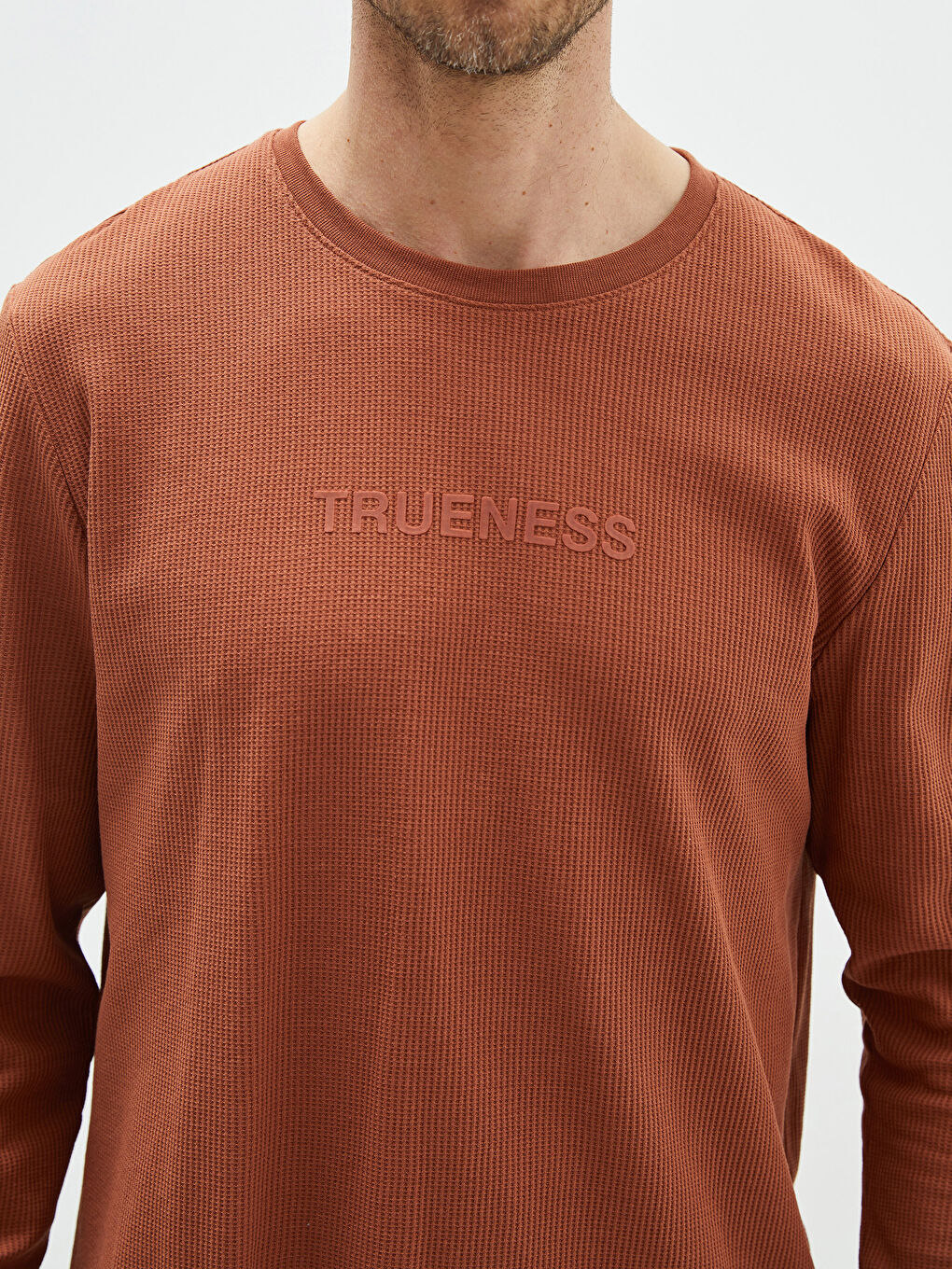 Plus Size Crew Neck Long Sleeve Printed Men's T-Shirt-7