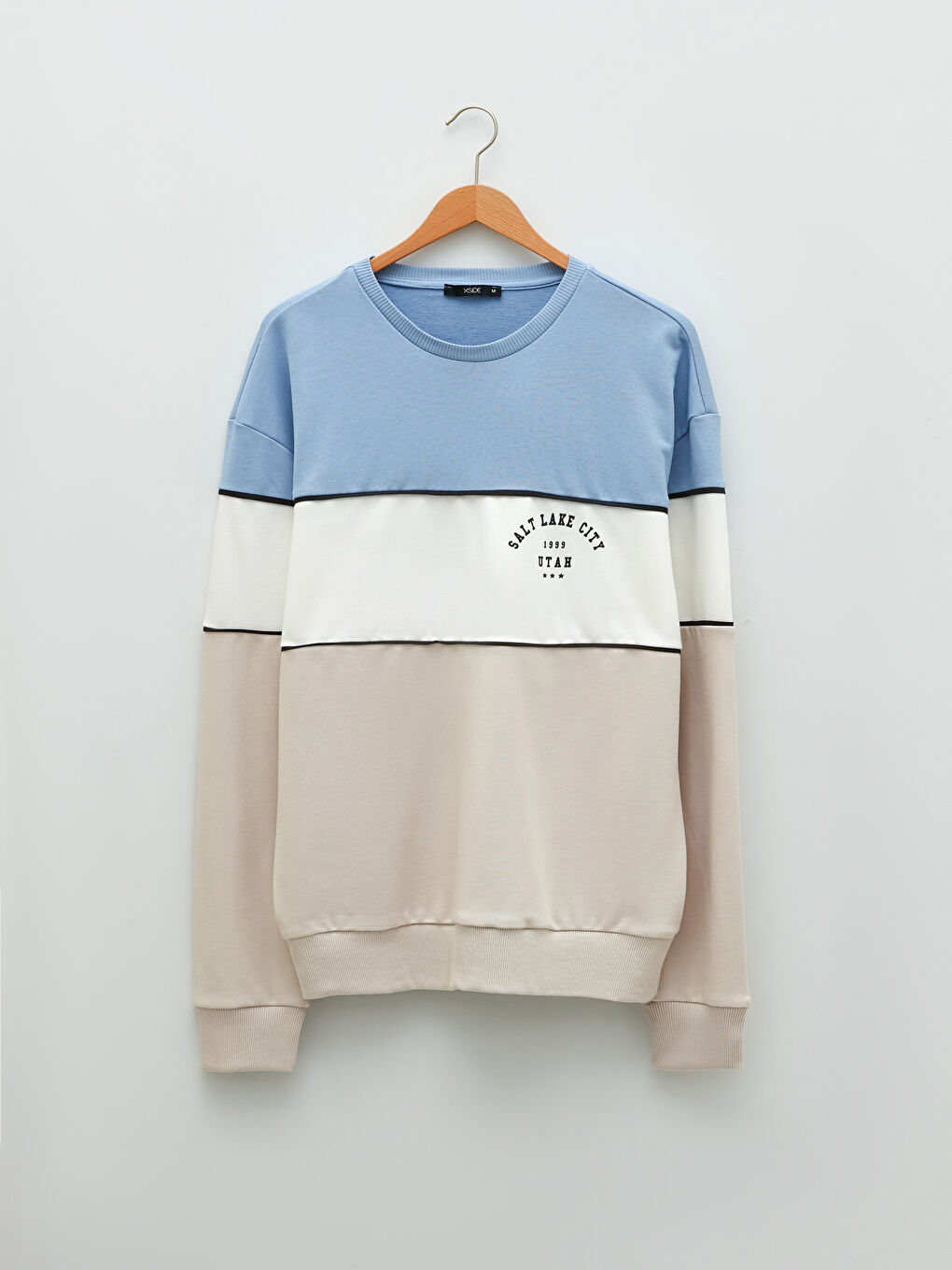 Dukserica za Muškarce sa Štampom, Okrugli izrez, Dugi Rukav, Preveliko-5