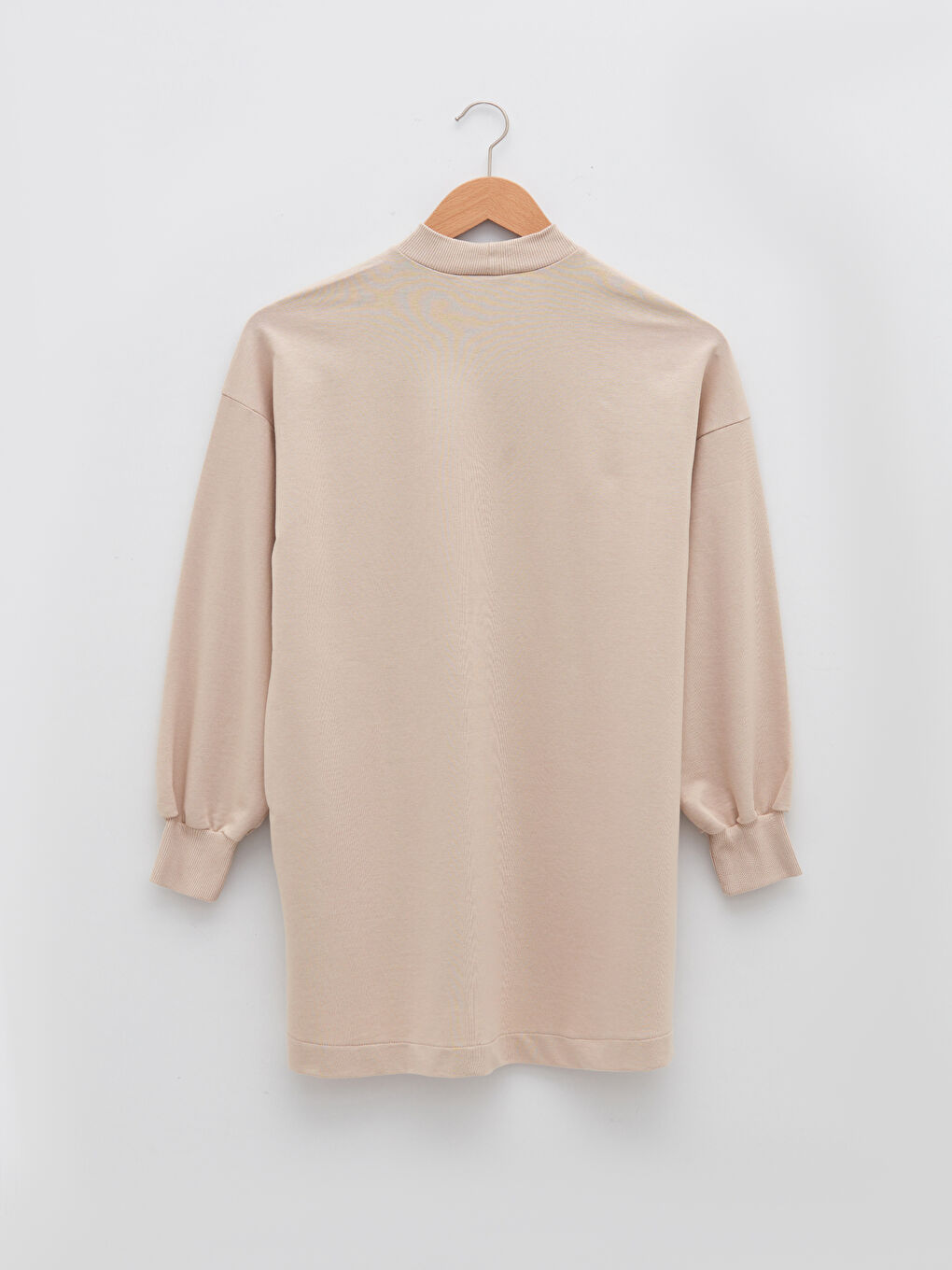 Stand Collar Slogan Printed Long Sleeve Women's Sweatshirt Tunic-10