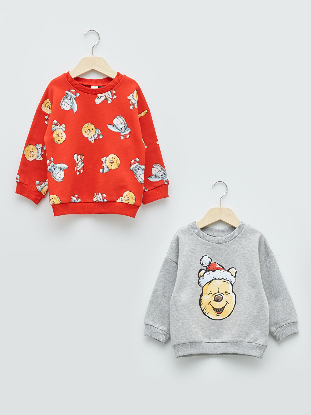 LCW baby Sweat-shirt Bébé Garçon Imprimé Winnie l'Ourson à Manches Longues et Col Rond 2 Pièces -W1K250Z1-LTQ