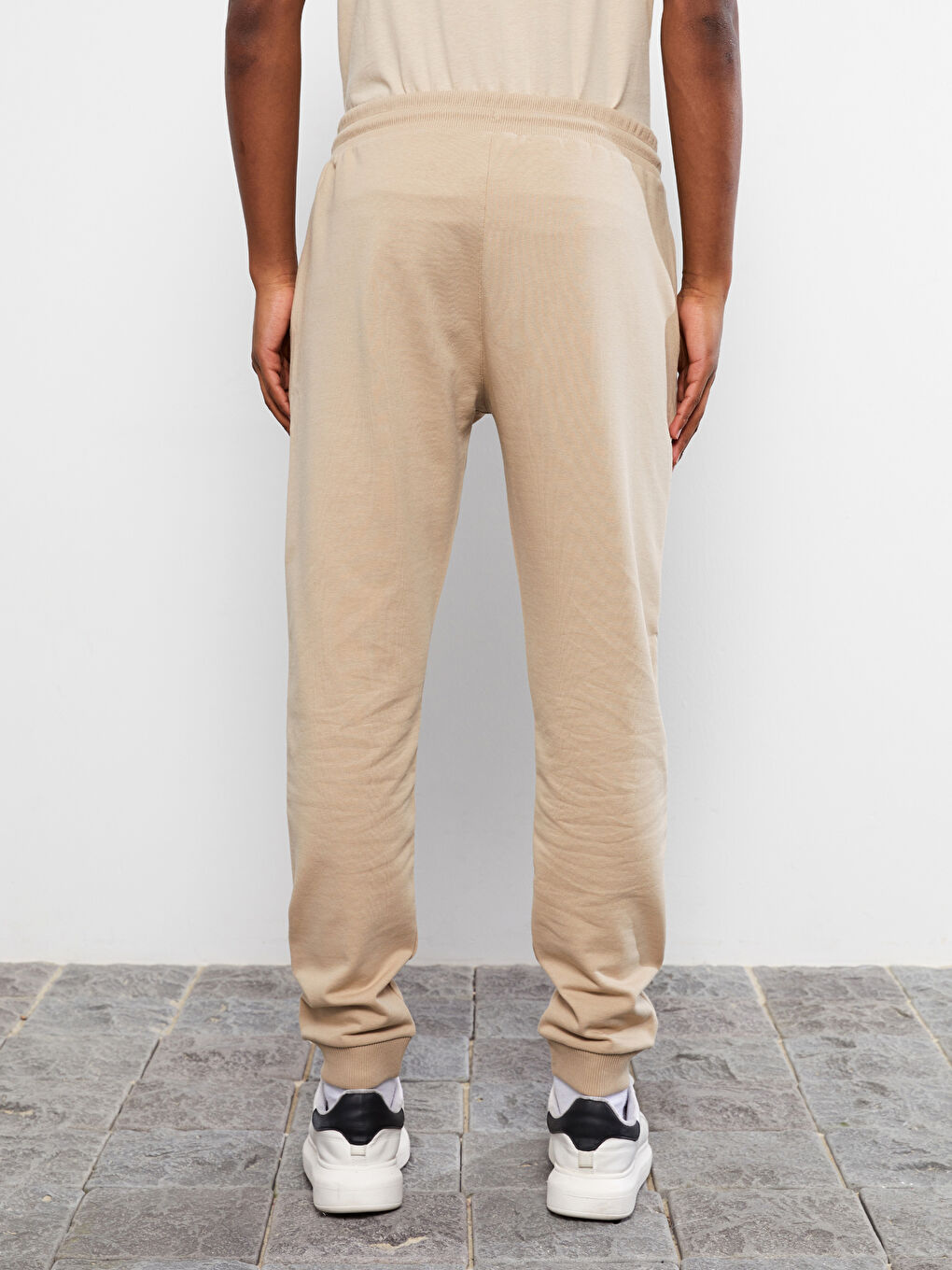 ерлерге арналған тар пішім джоггер спорттық шалбары-4