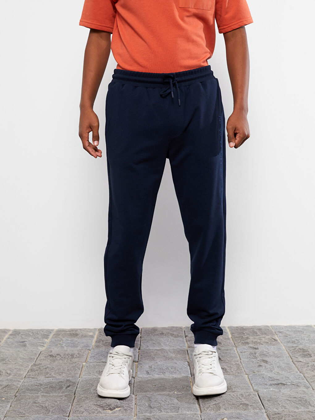 ерлерге арналған тар пішім джоггер спорттық шалбары-3