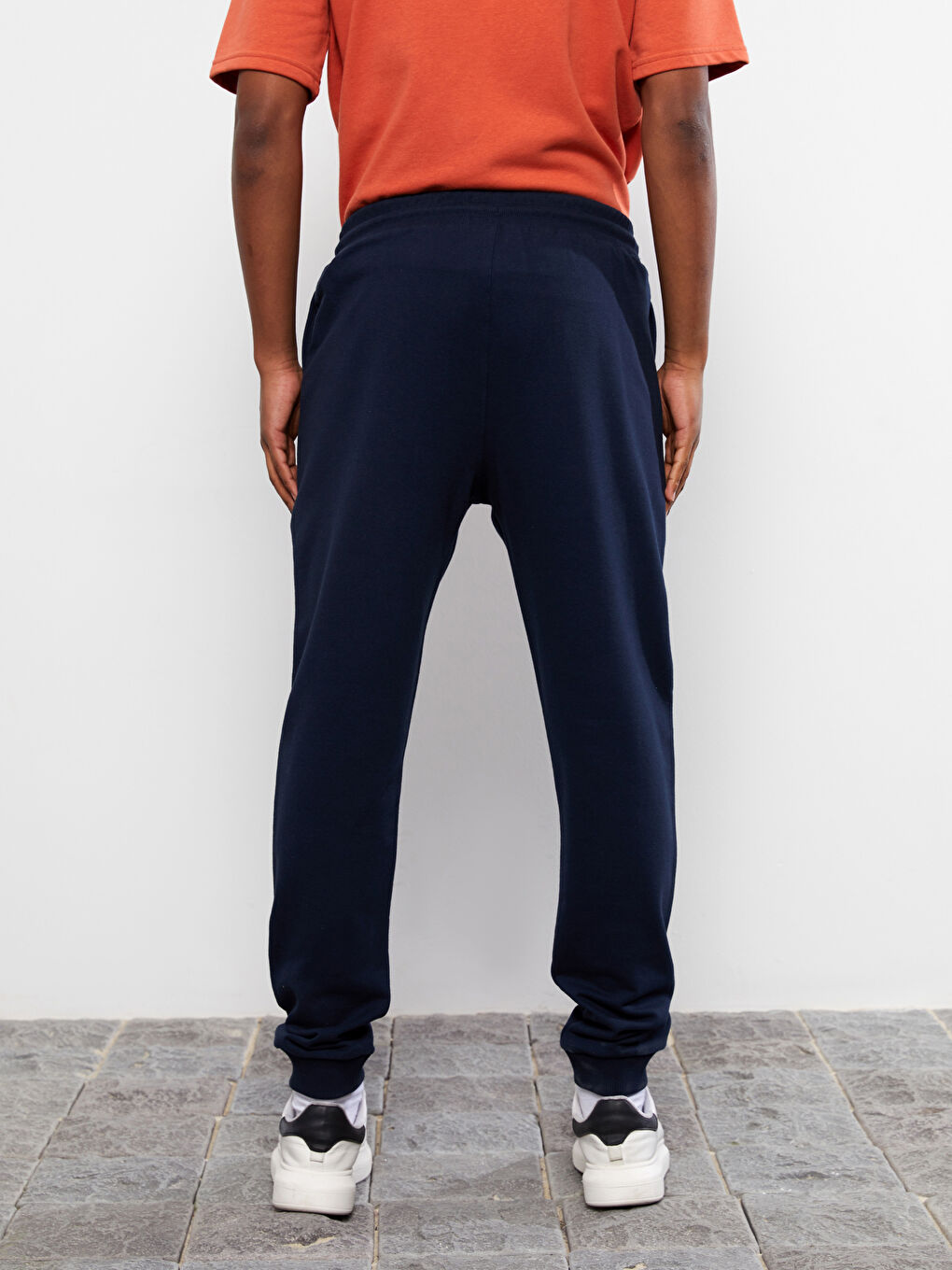 ерлерге арналған тар пішім джоггер спорттық шалбары-4